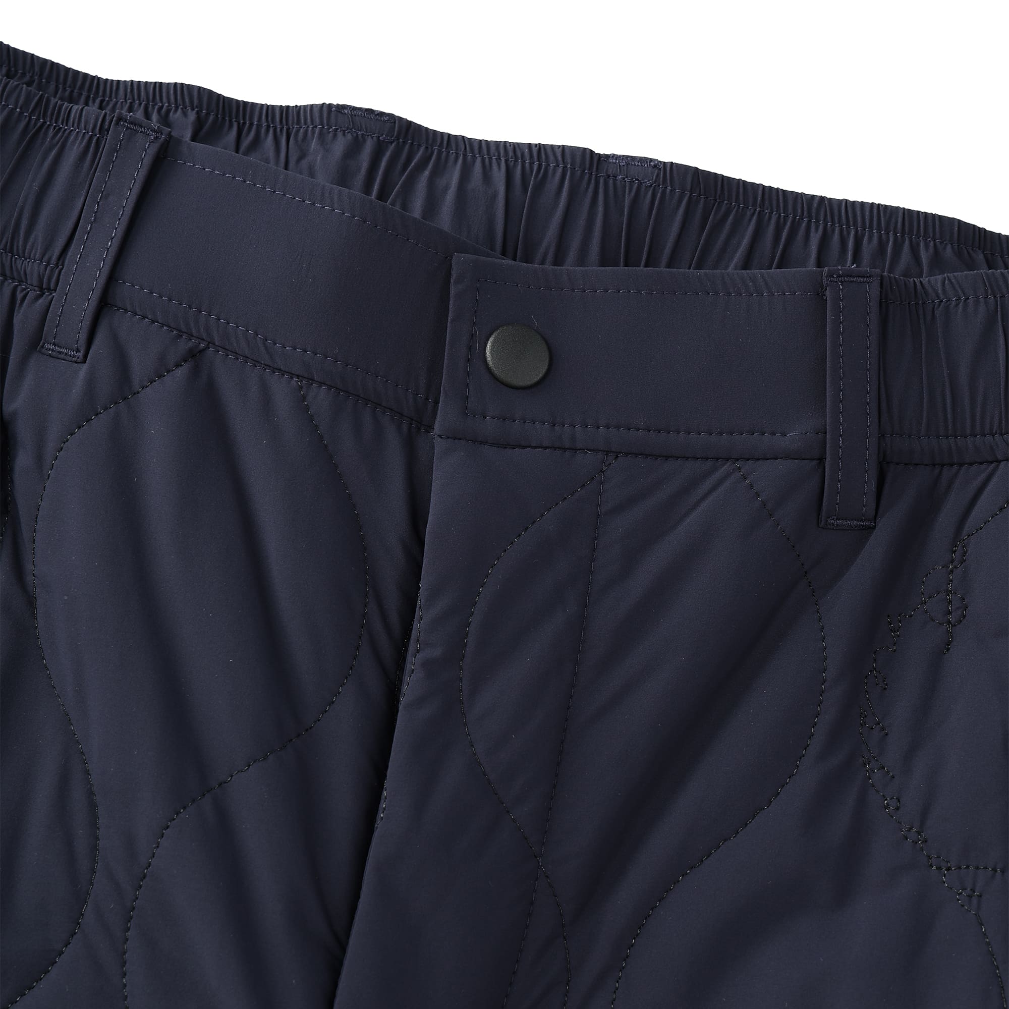 MEN ストレッチタフタキルト ロングパンツ ネイビー