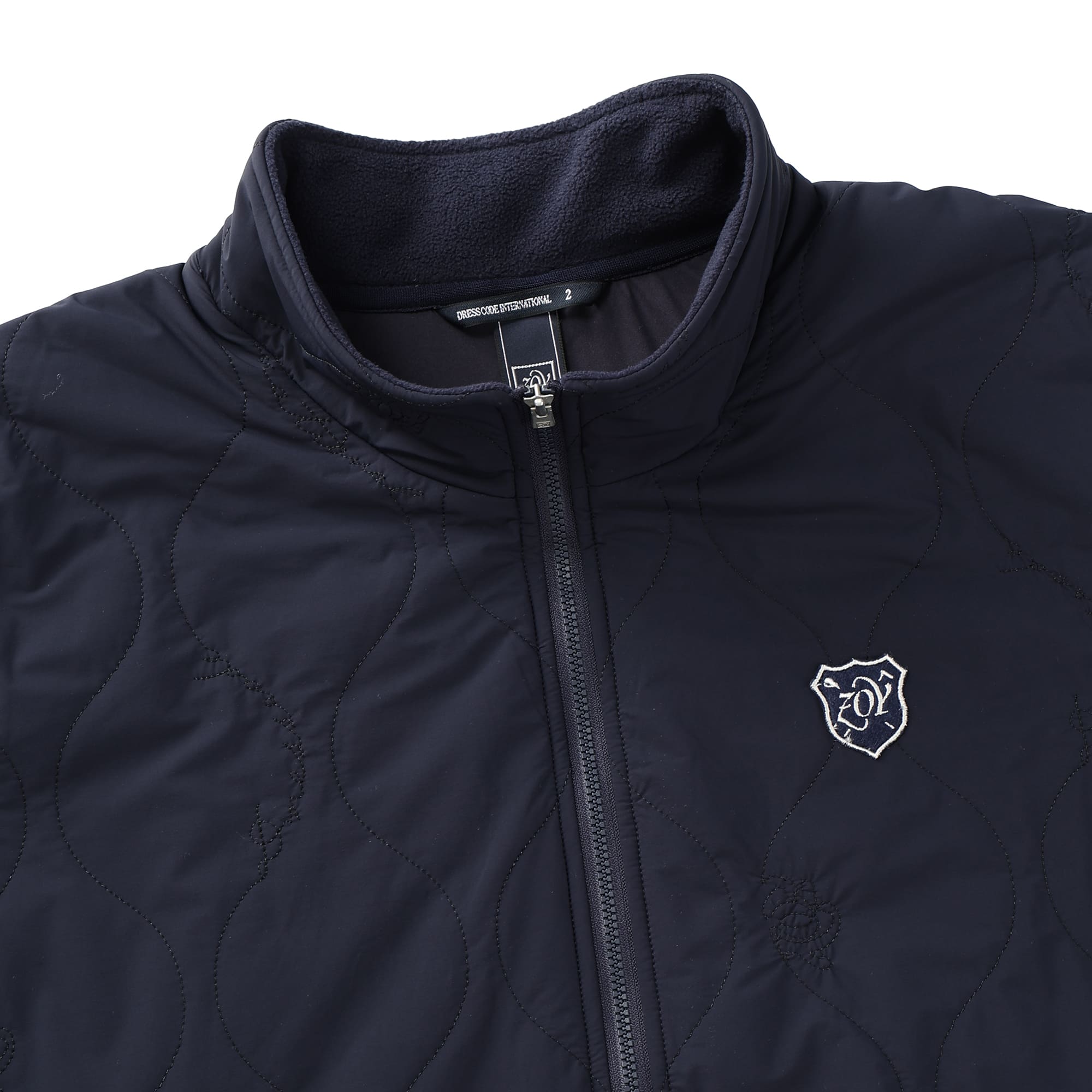 Men's Graph Check WJQ Knit Blouson in Navy