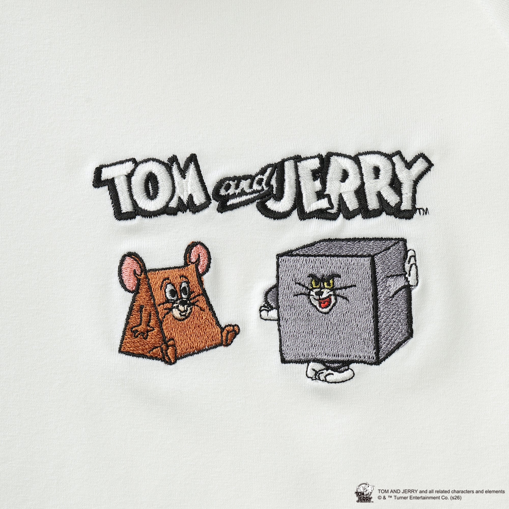 ZOY / TOM and JERRY  / WOMEN ベア天竺 半袖シャツ ホワイト