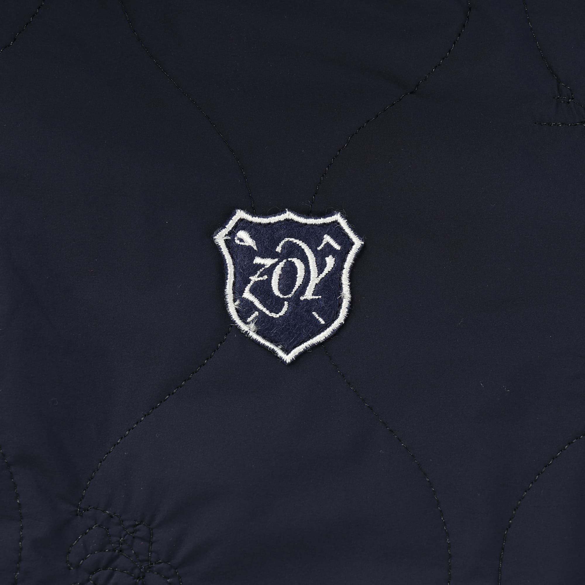 Men's Graph Check WJQ Knit Blouson in Navy