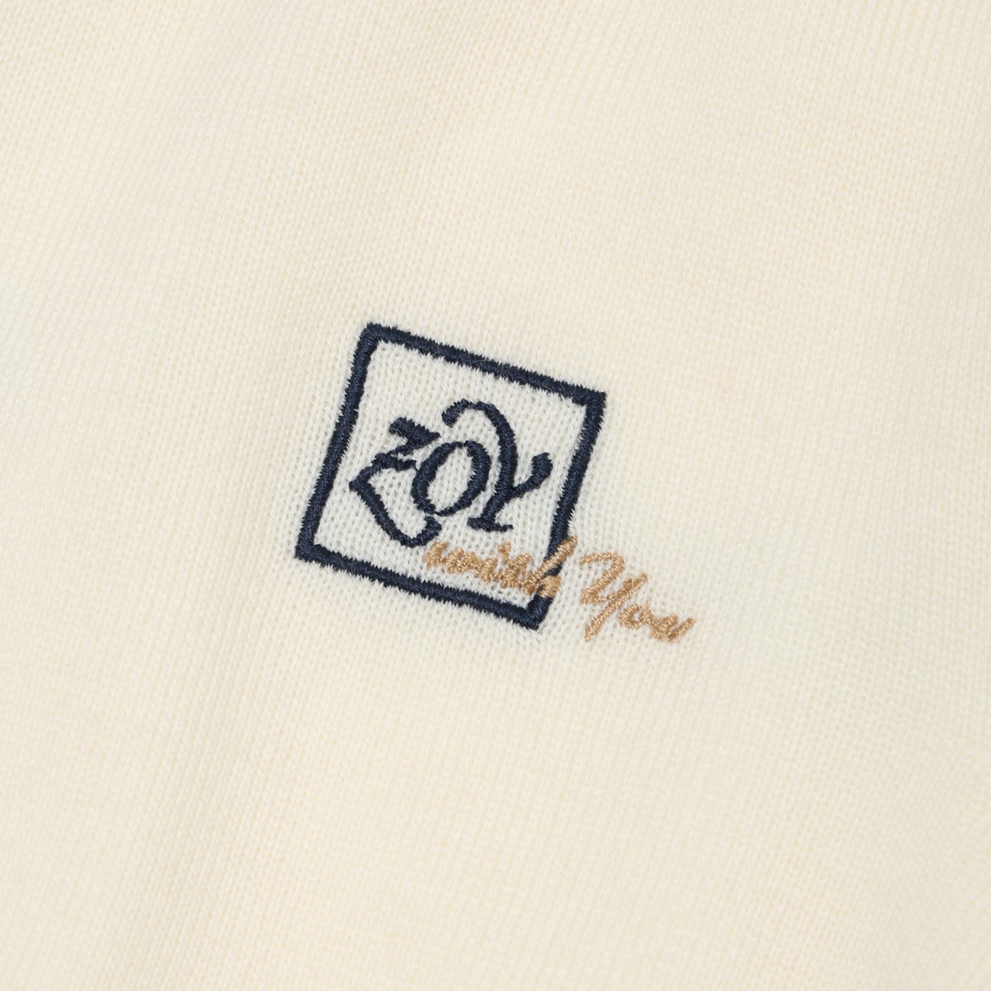 WOMEN CASHWOOL 長袖セーター(防風裏地付) オフホワイト