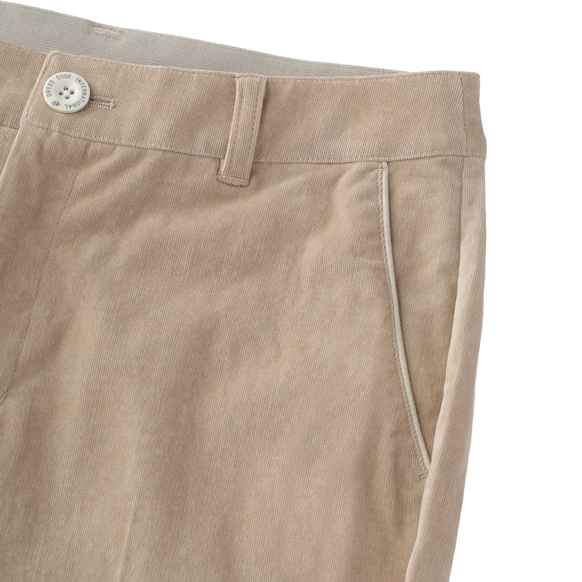 WOMEN 28W シャンブレーコール ロングパンツ アッシュ