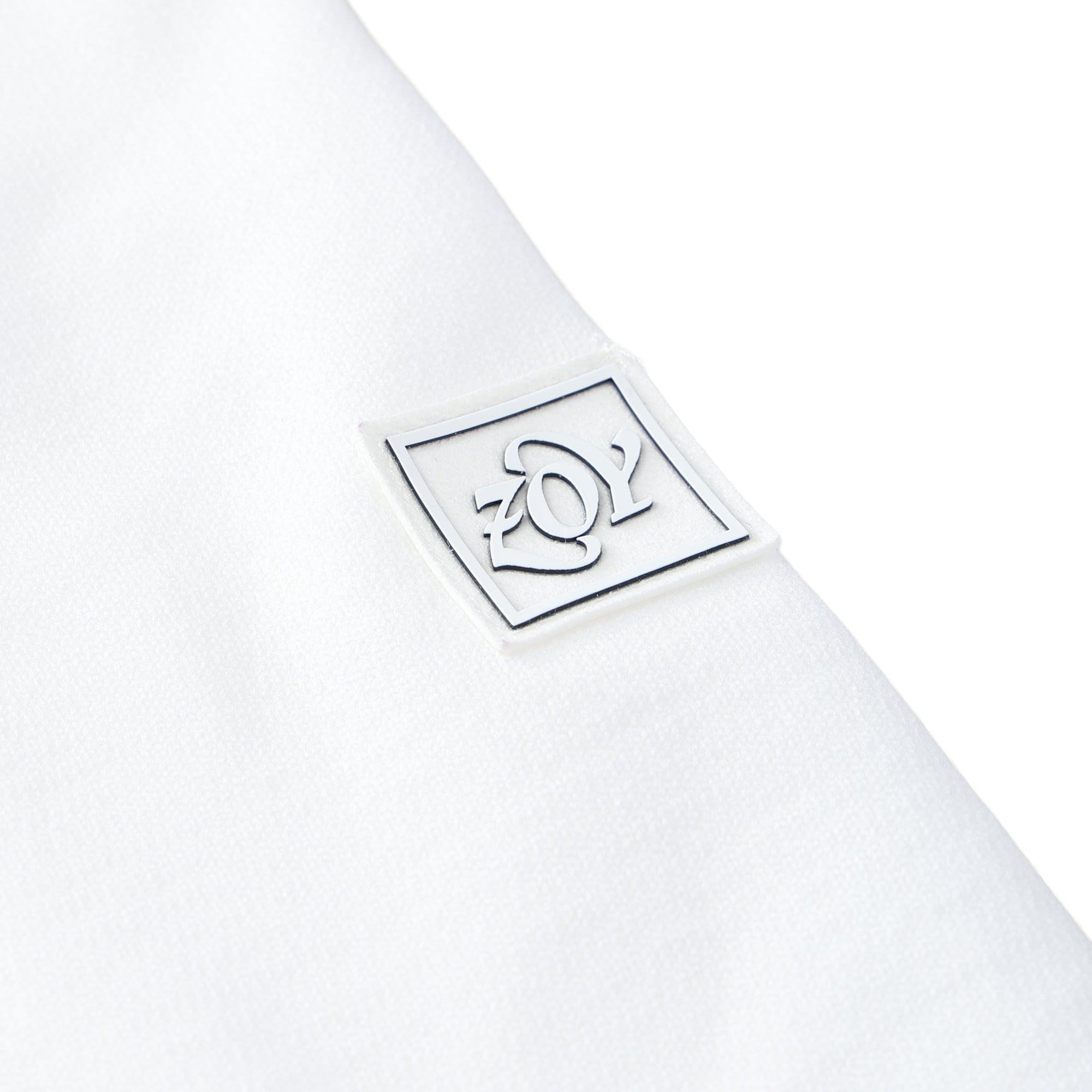 MEN ポリエステルストレッチニット ブルゾン ホワイト