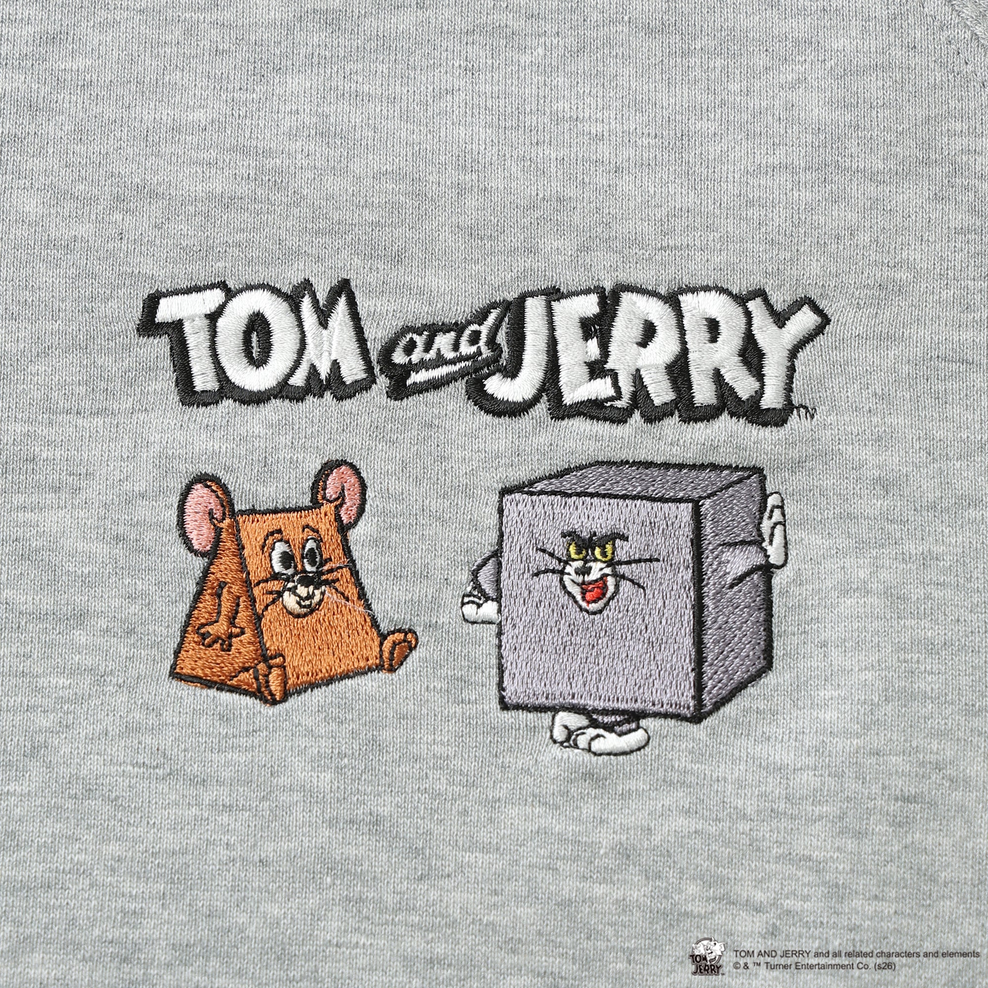 ZOY / TOM and JERRY  / WOMEN コンパクトミニ裏毛 半袖プルオーバー ベージュ