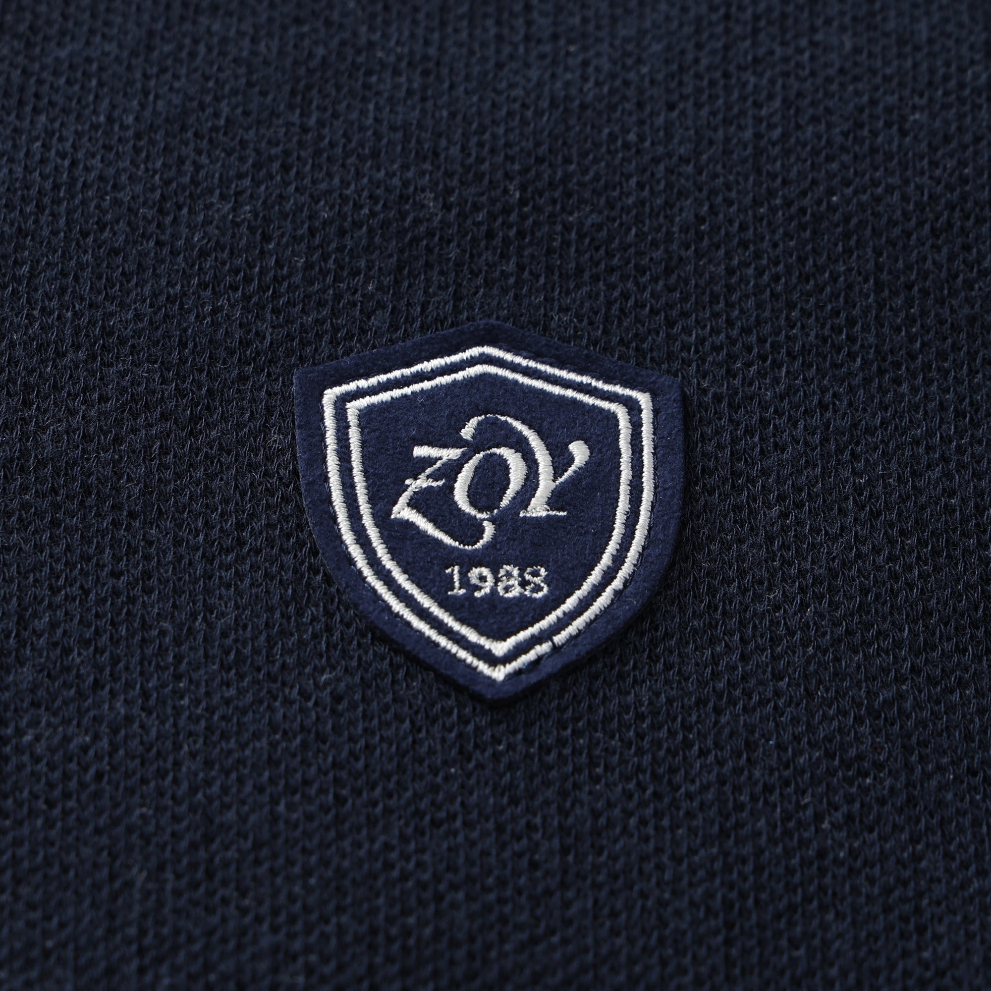 MEN レターWJQ カーディガン ネイビー