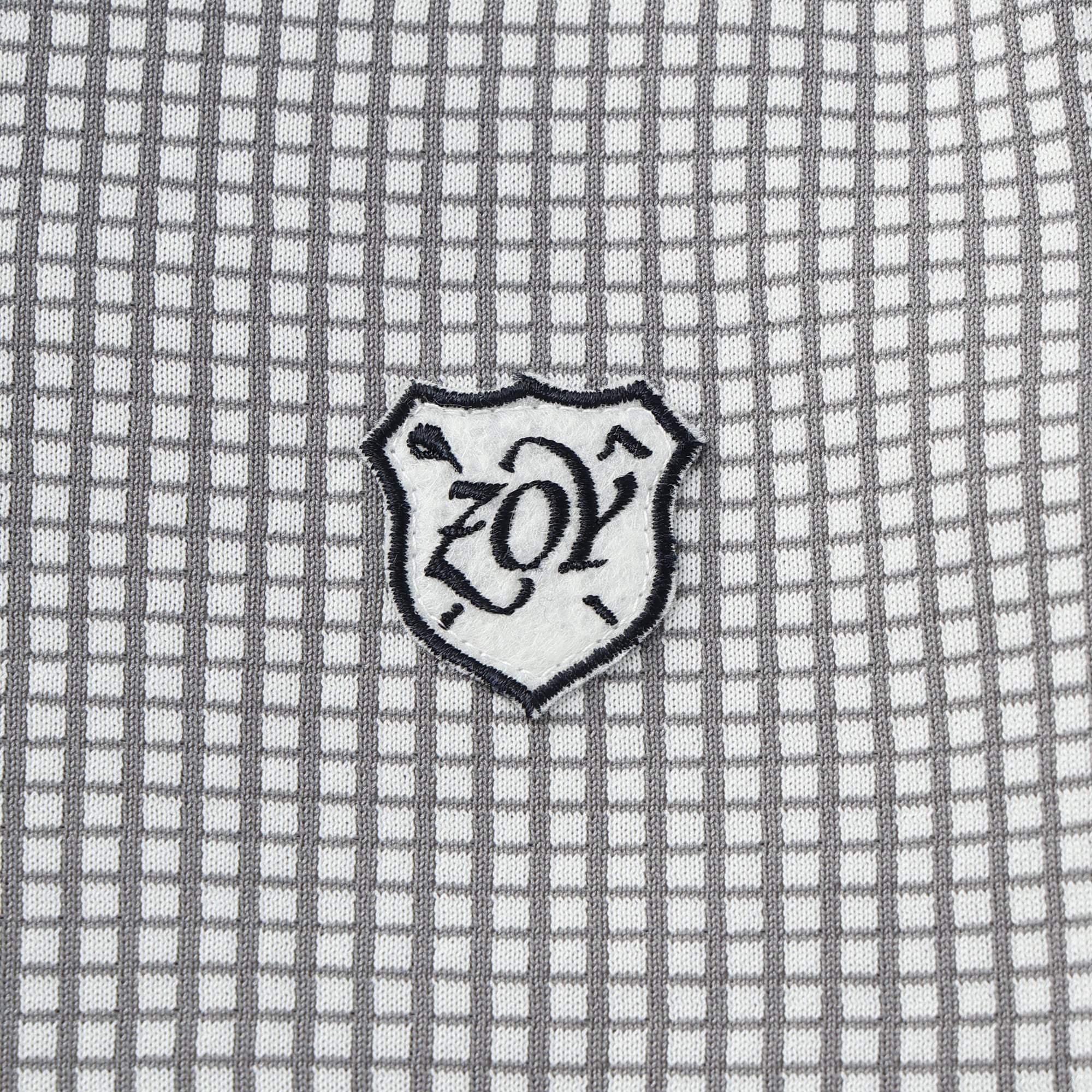 WOMEN グラフチェックWJQ 長袖セーター ネイビー