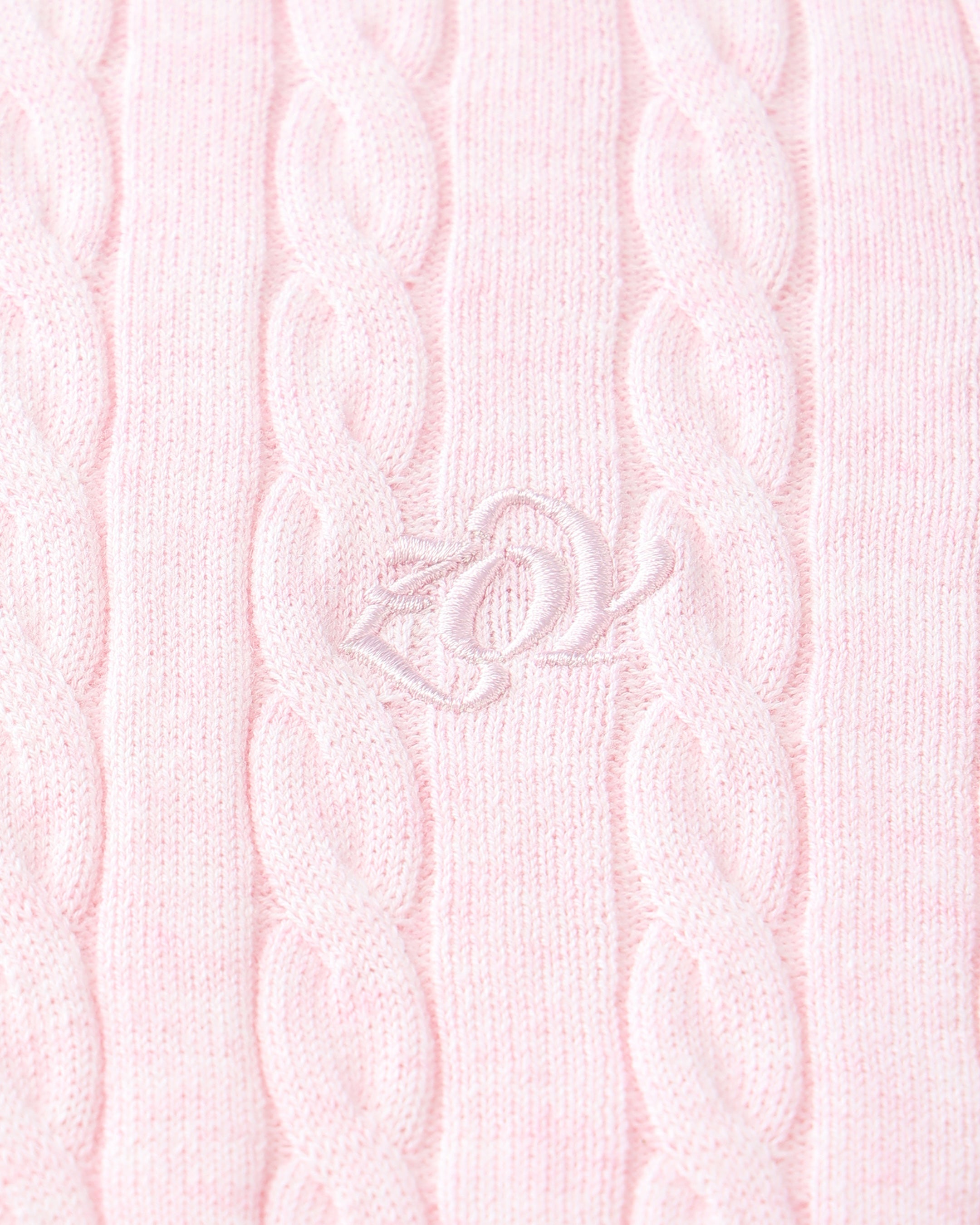 WOMEN ケーブルニット 長袖セーター ウォーターブルー