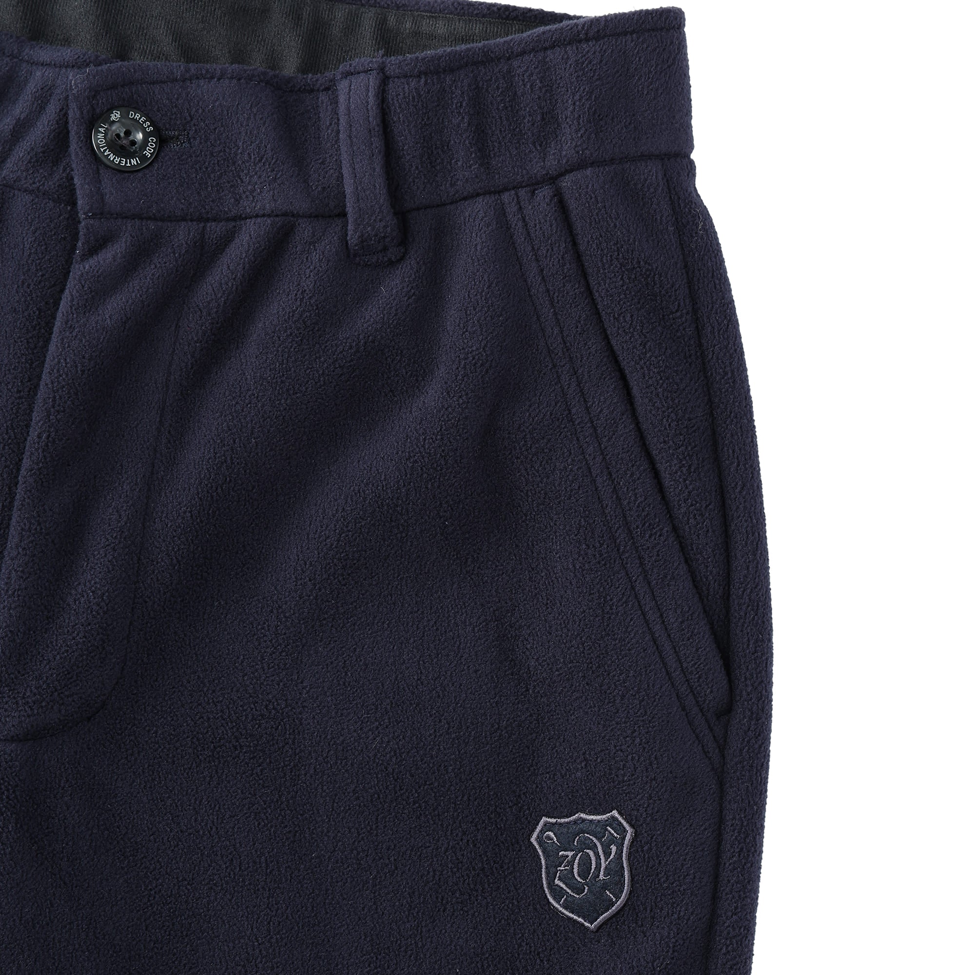 Men's Block Fleece Laminate Long Pants, Navy