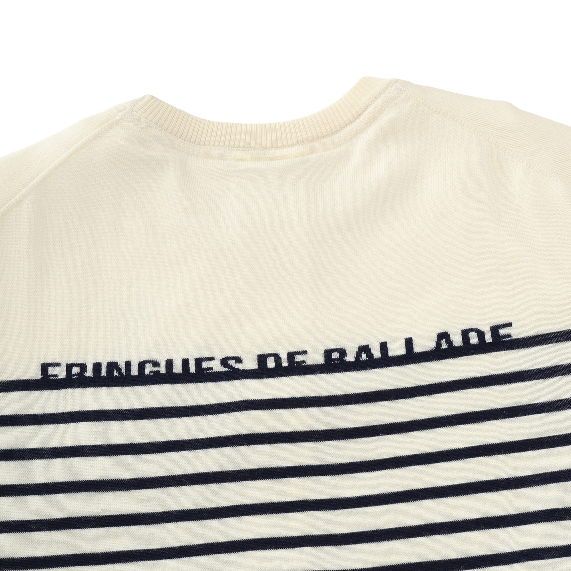 UNISEX ウォッシャブルキャッシュウール天竺 裏付きセーター ネイビー