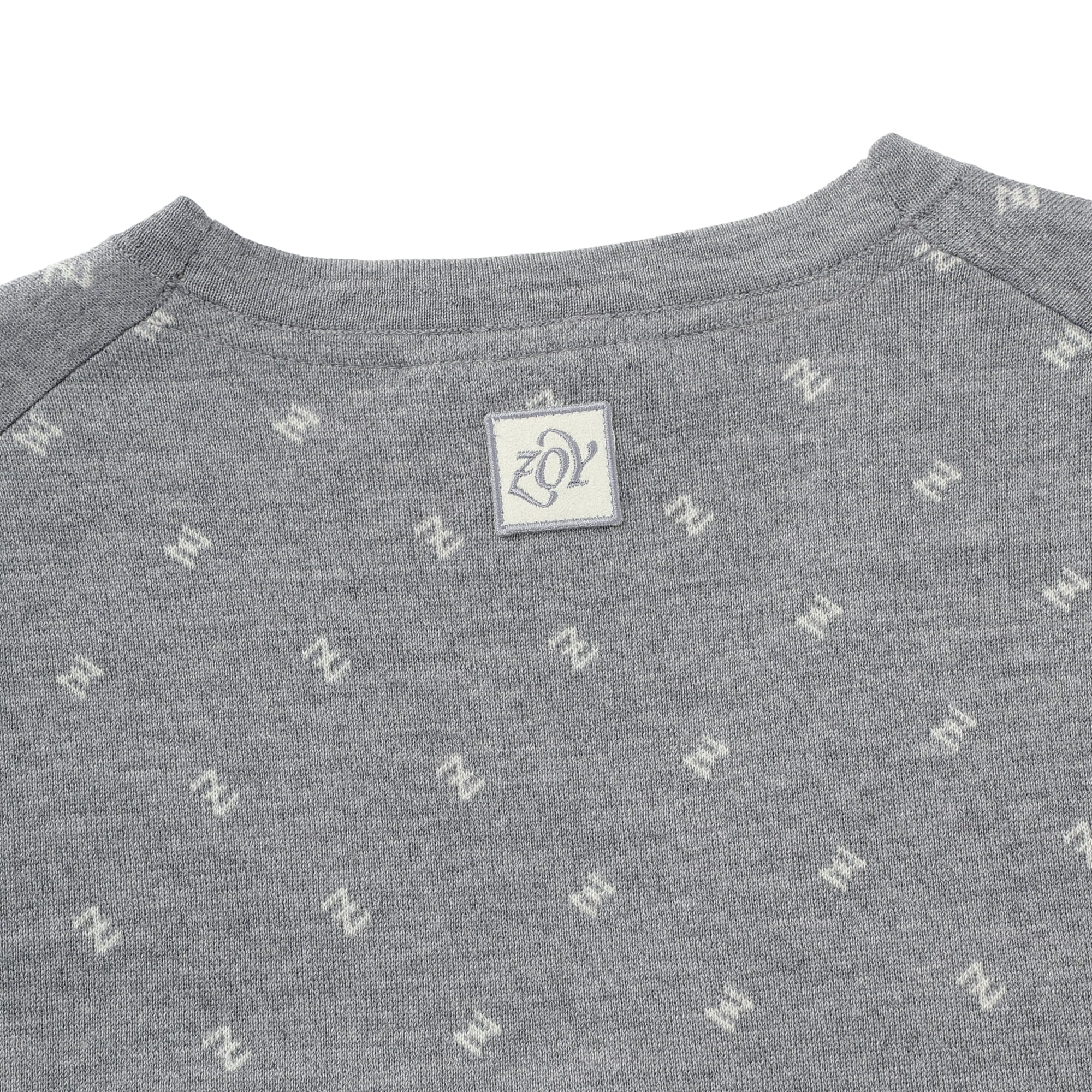 MEN ZロゴWJQ カーディガン グレー