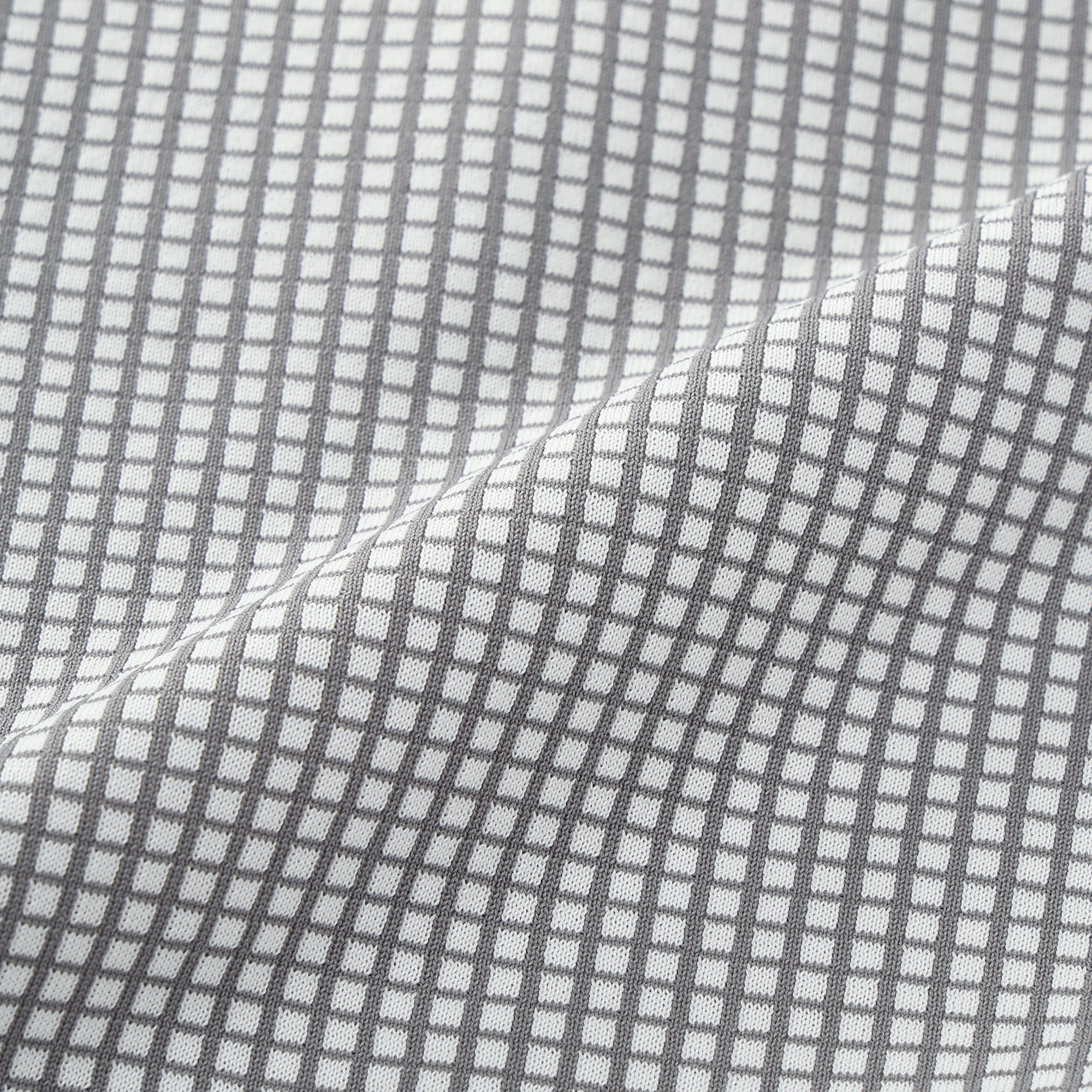 WOMEN グラフチェックWJQ 長袖セーター ホワイト