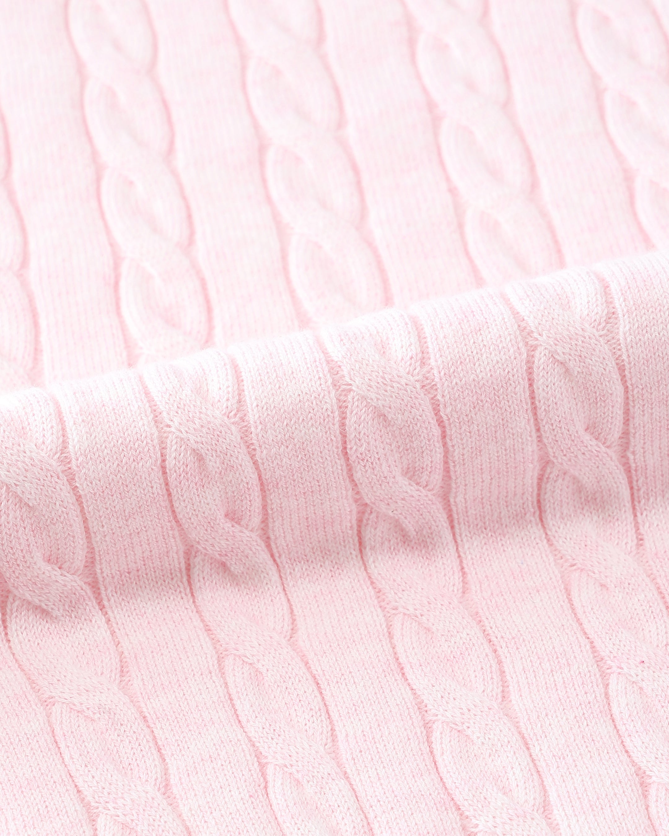 WOMEN ケーブルニット 長袖セーター ウォーターブルー