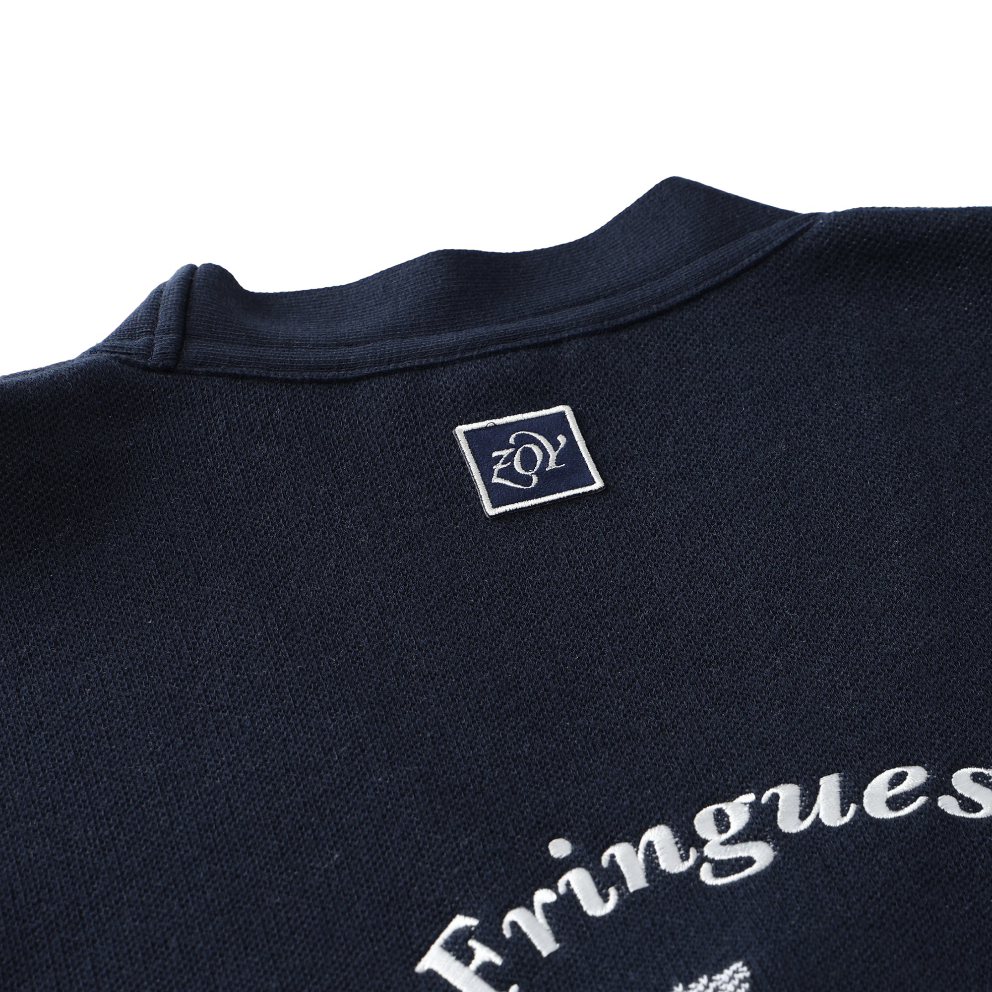 MEN レターWJQ カーディガン ネイビー