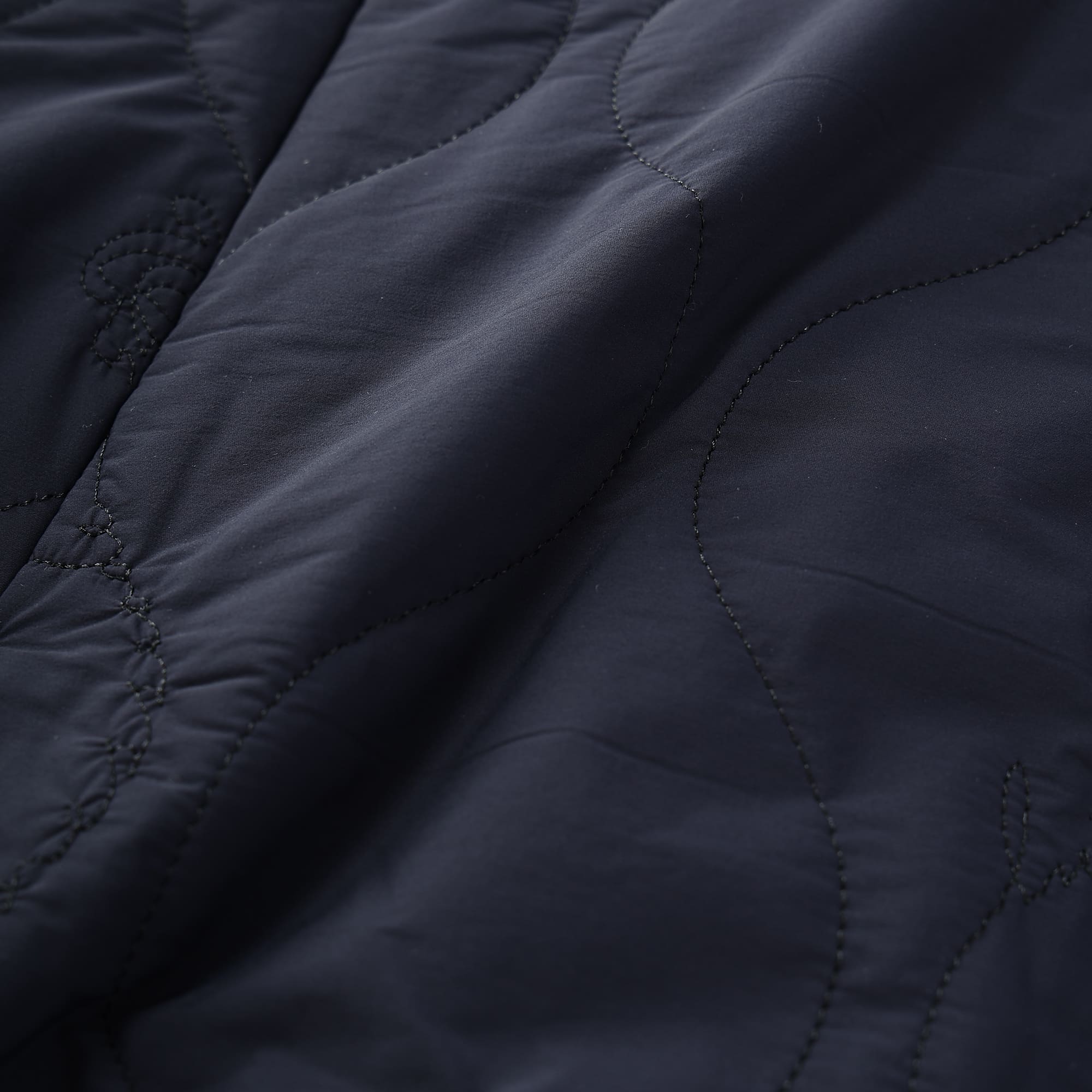 Men's Stretch Taffeta Quilted Padded Vest, Navy