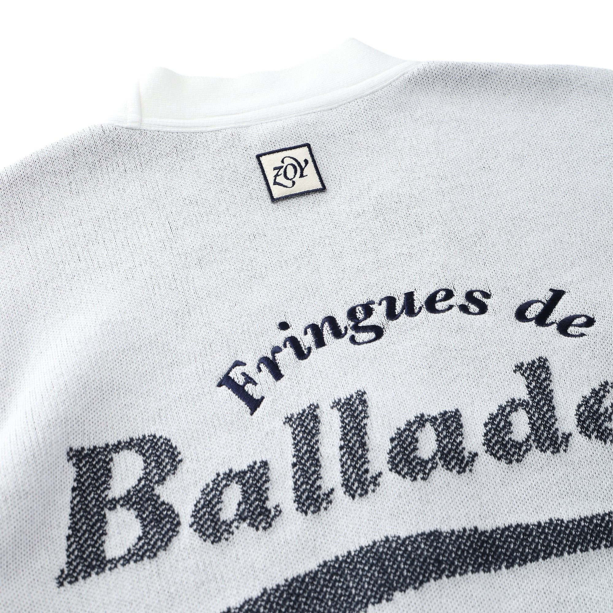 WOMEN レターWJQ カーディガン ネイビー