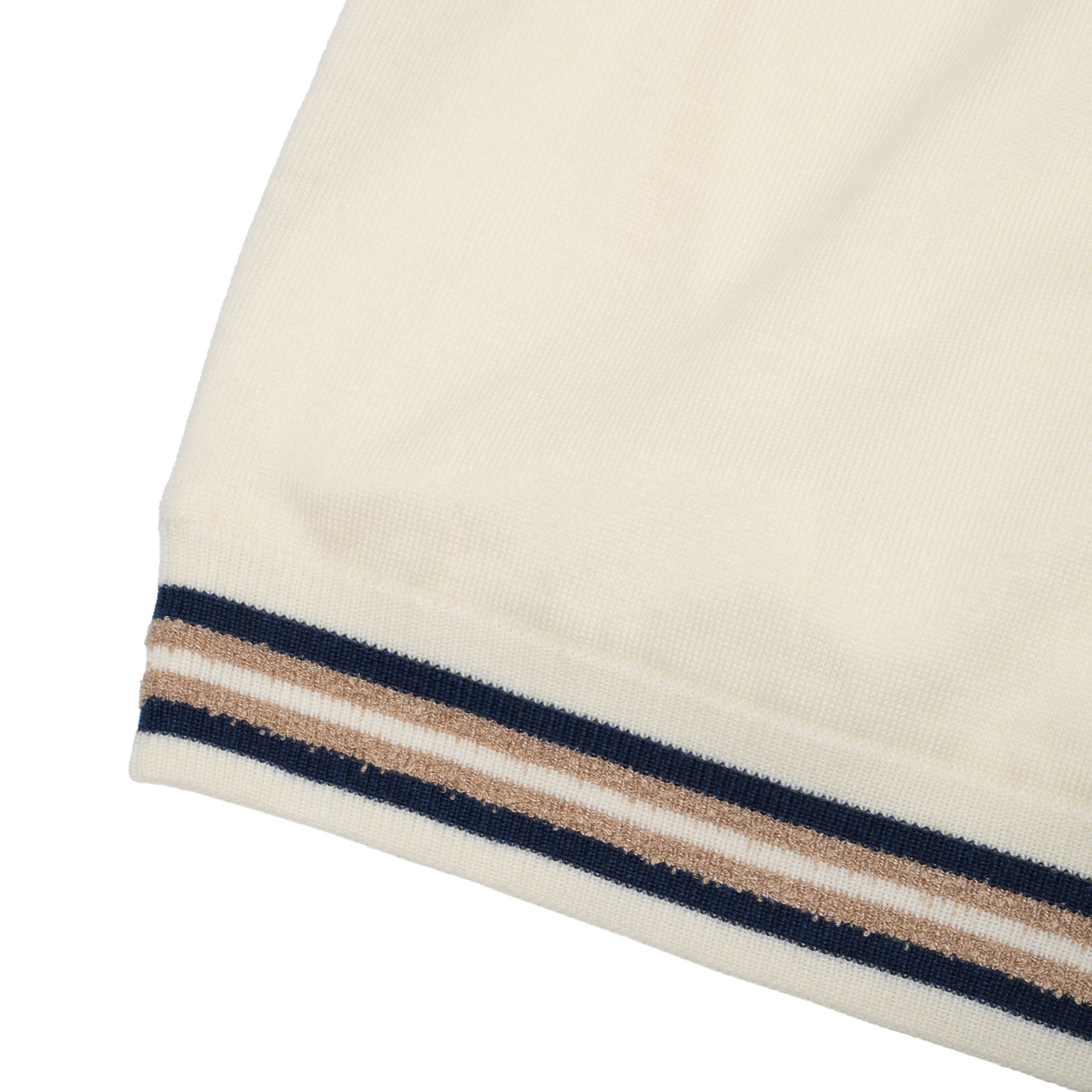 WOMEN CASHWOOL 長袖セーター(防風裏地付) オフホワイト