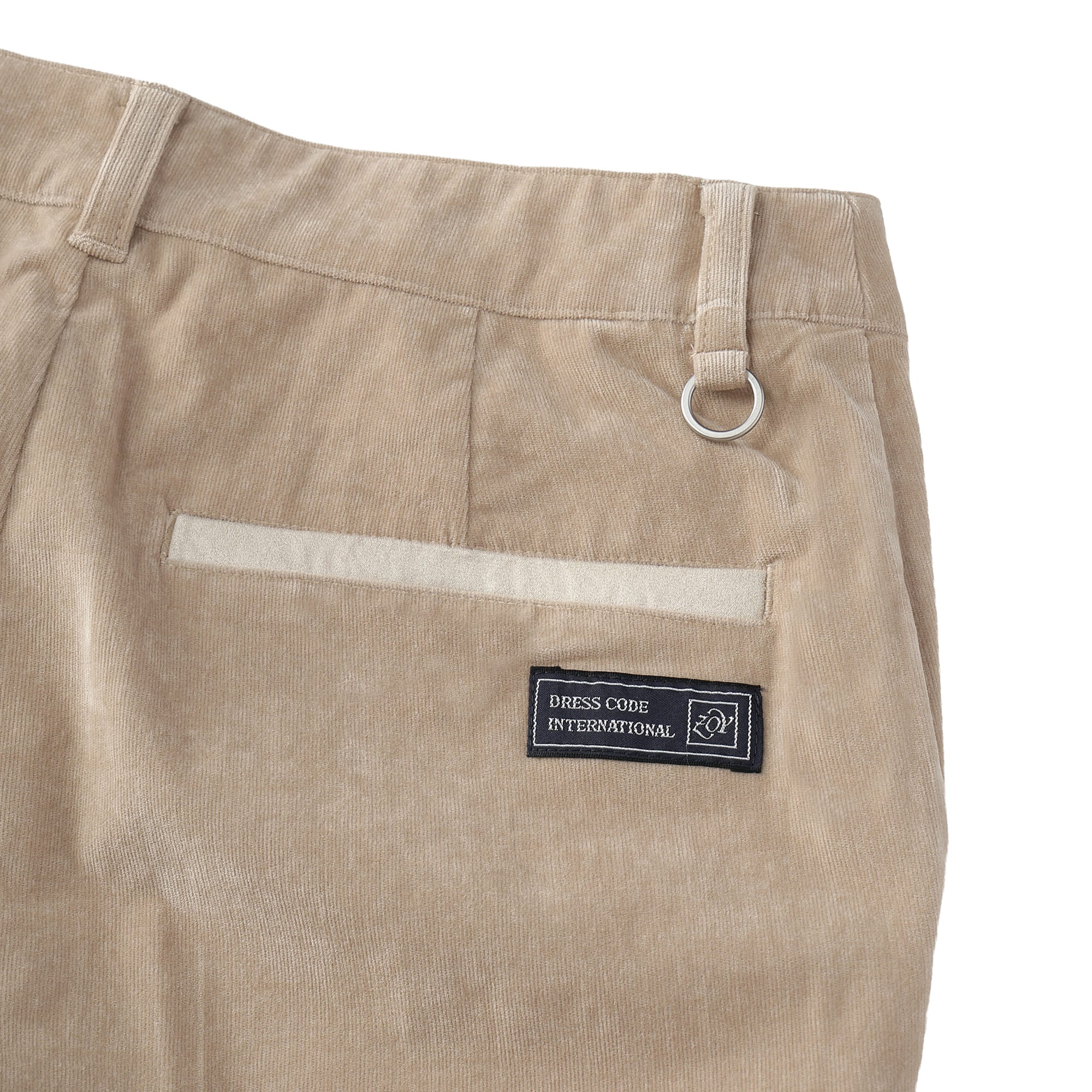 WOMEN 28W シャンブレーコール ロングパンツ アッシュ