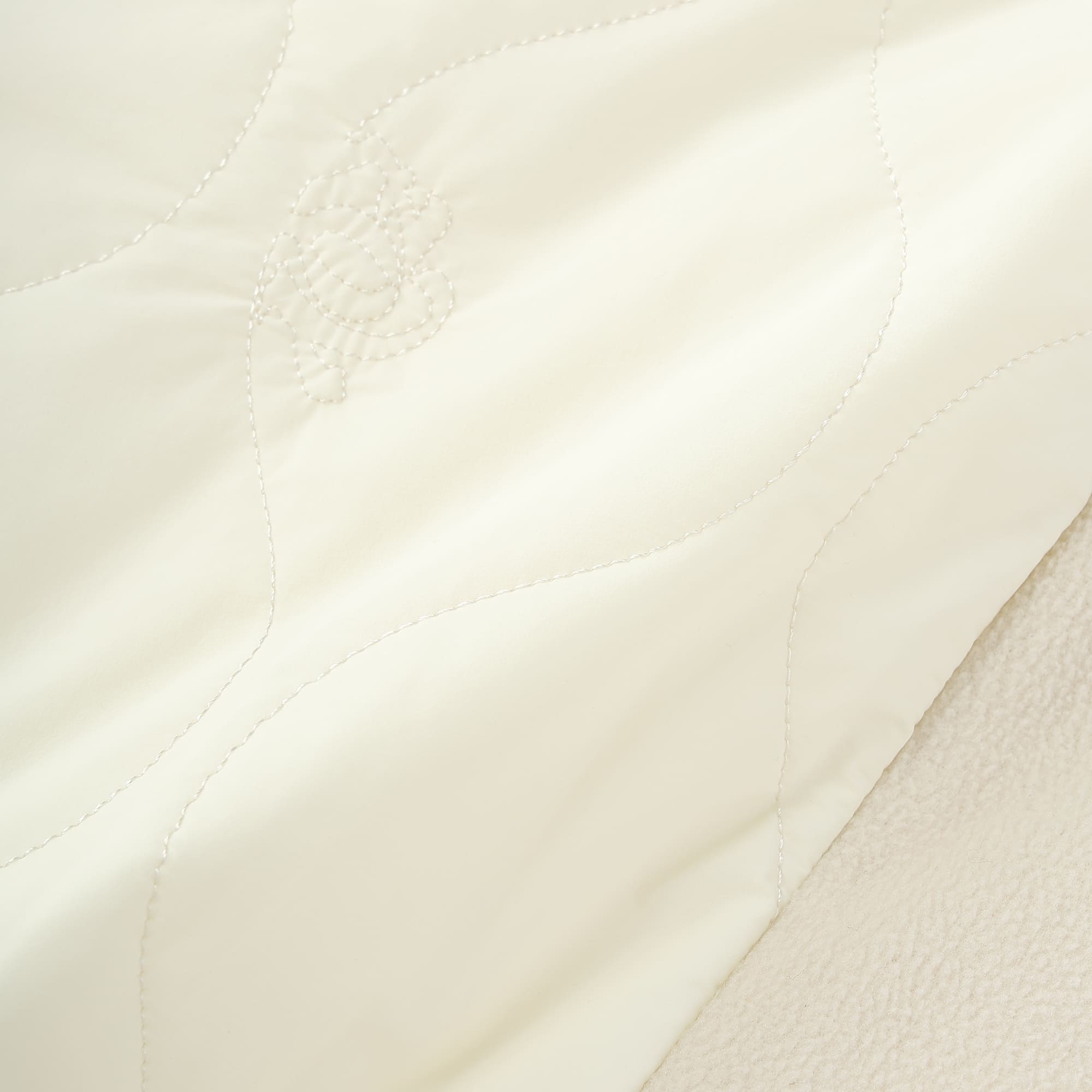 Women's Stretch Taffeta Quilted Skirt, Cream