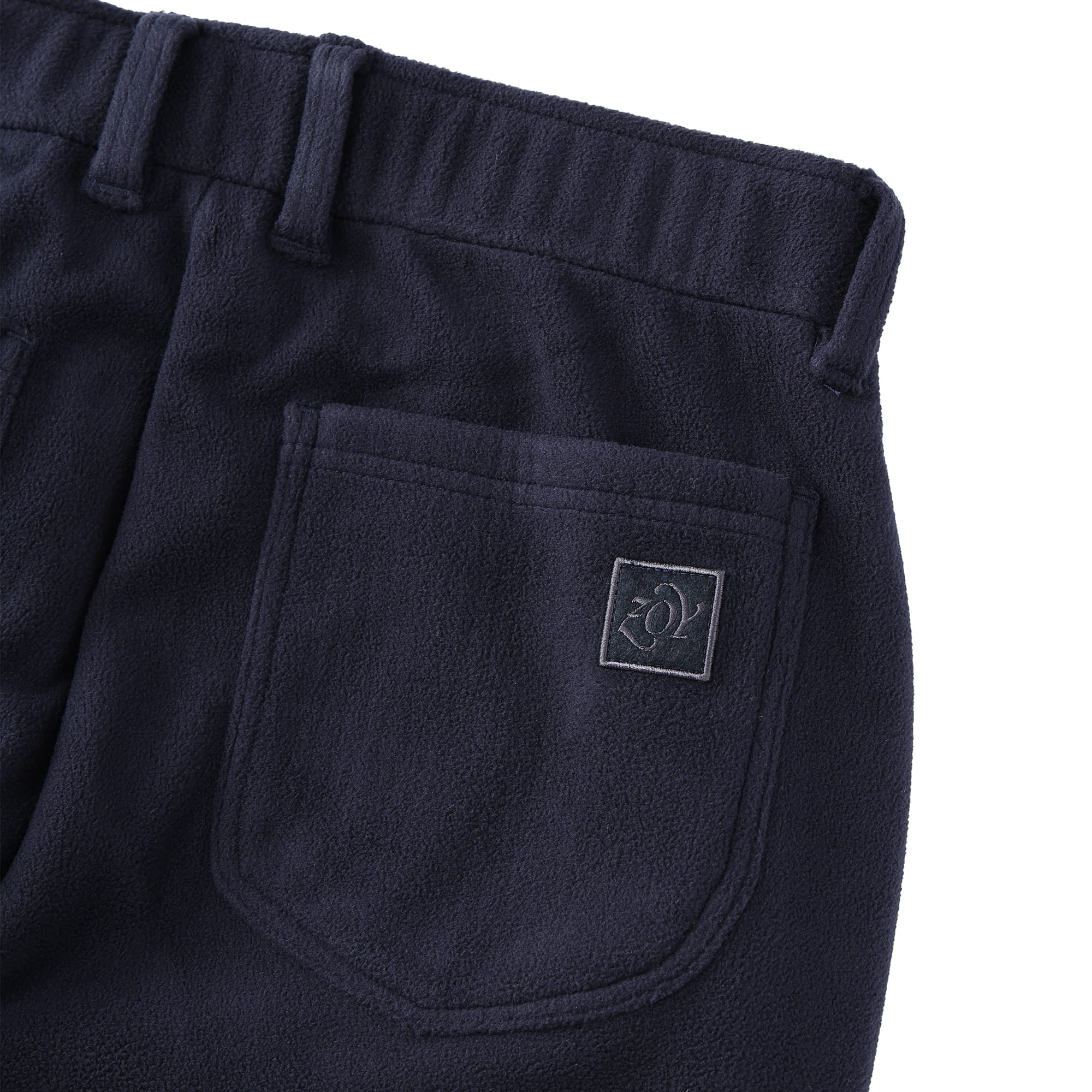 Men's Block Fleece Laminate Long Pants, Navy
