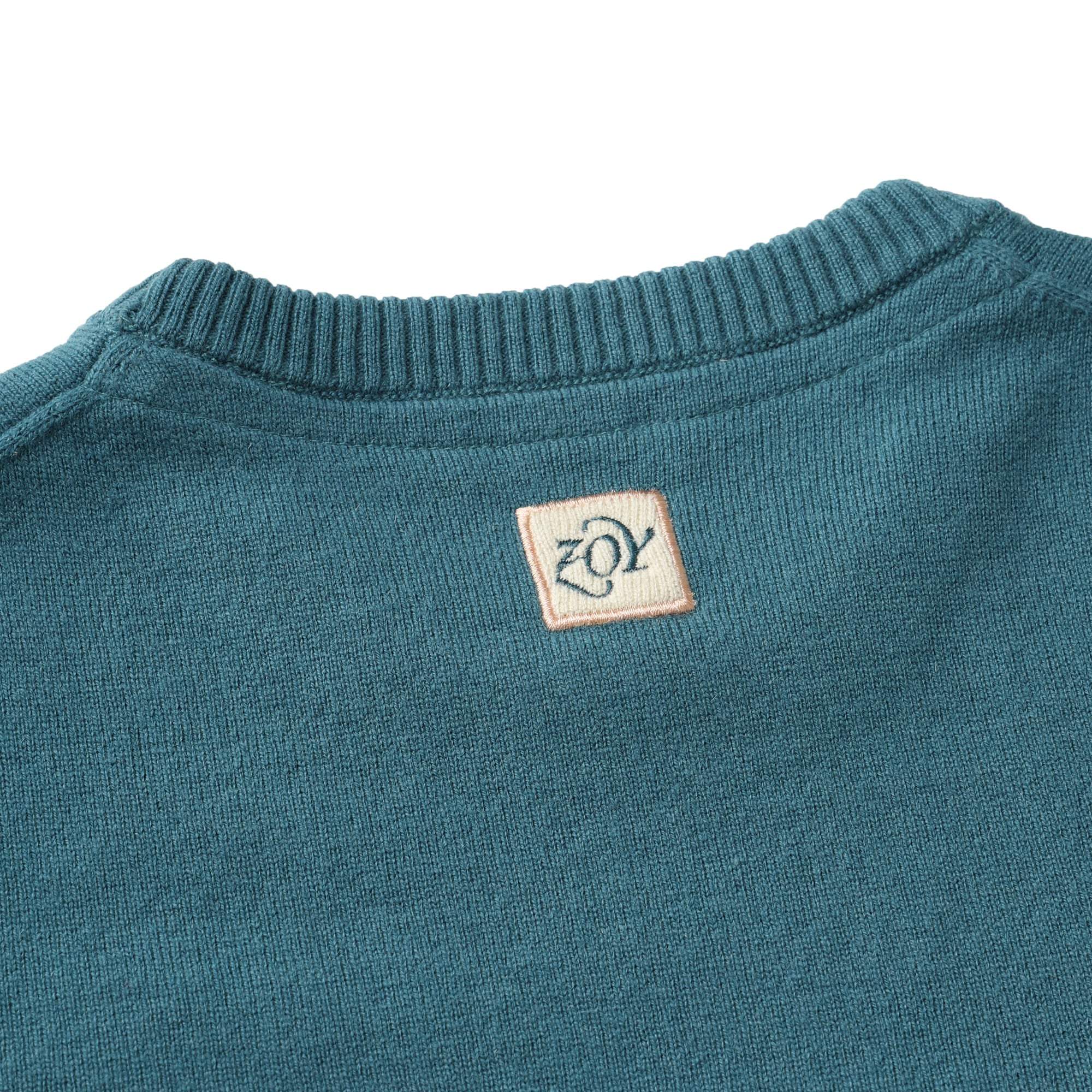 【24AW新作／限定カラー】WOMENS Superfine merino wool x cashmere 長袖セーター ブルーグリーン 071644712