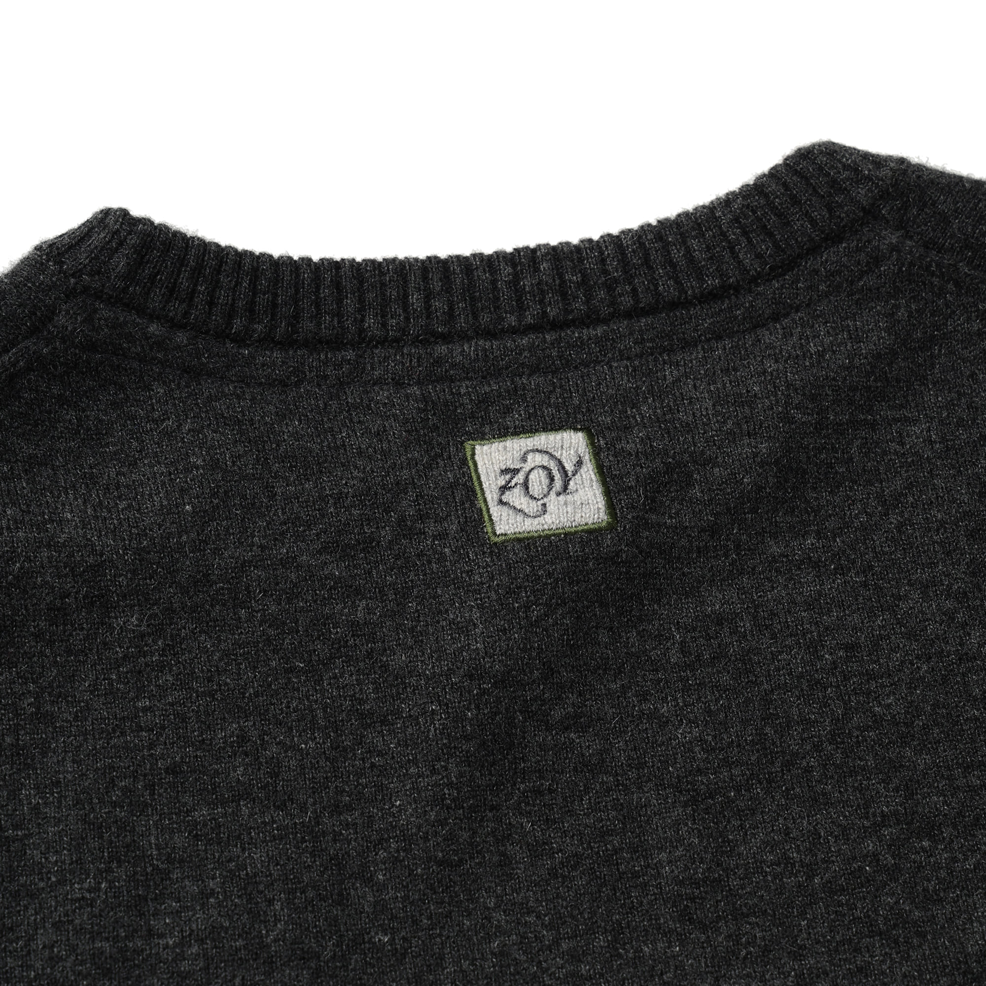 【24AW新作】MENS Superfine merino wool x cashmere チャコールグレー 071444712