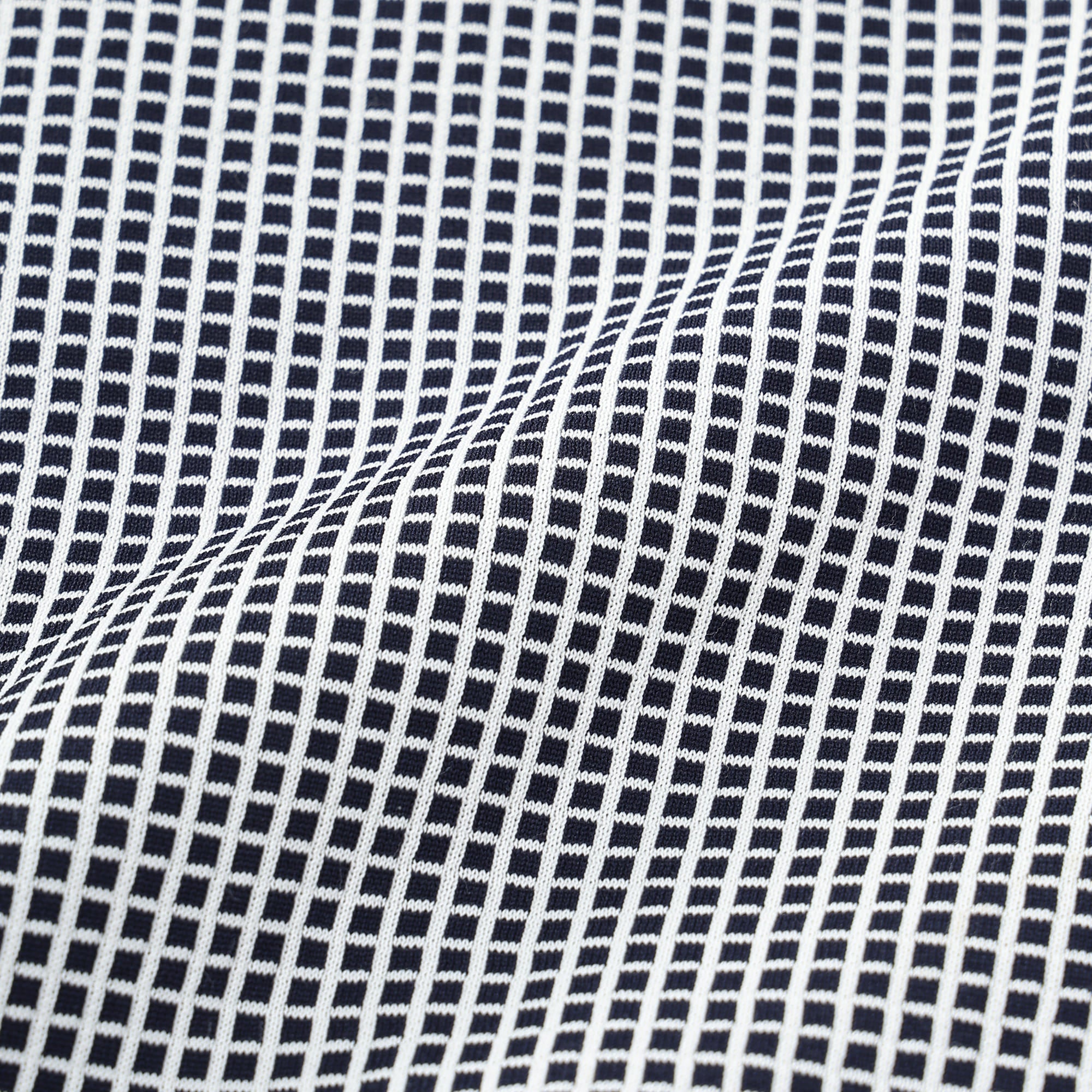 Men's Graph Check WJQ Knit Blouson in Navy