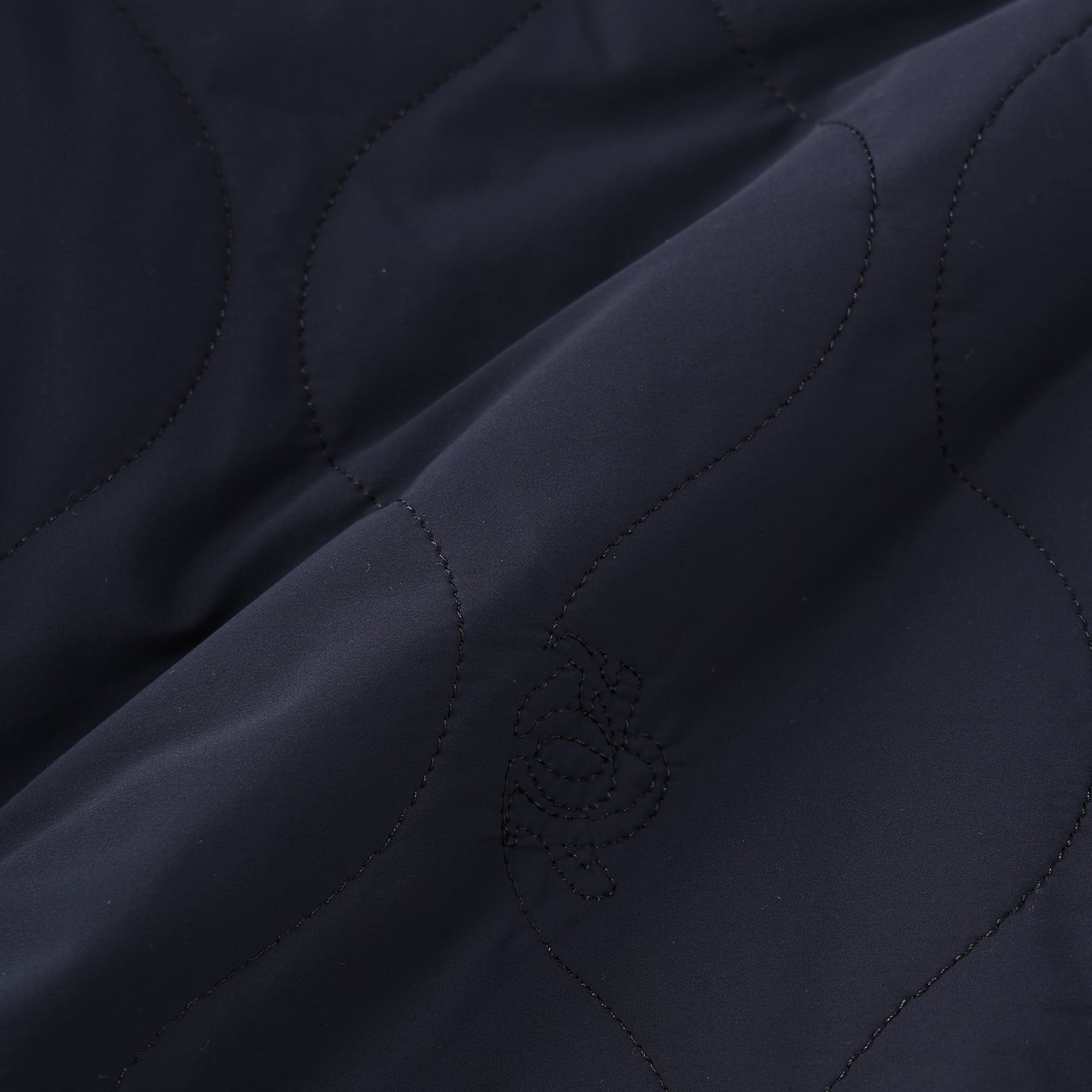 Men's Stretch Taffeta Quilted Long Pants, Navy