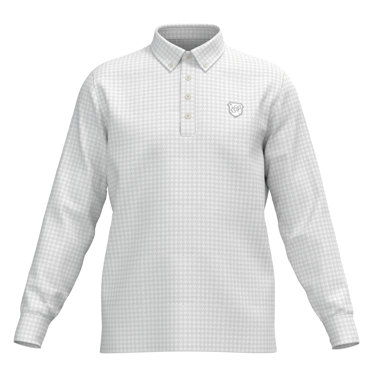 Men's Alphabet Print Short Sleeve Shirt White