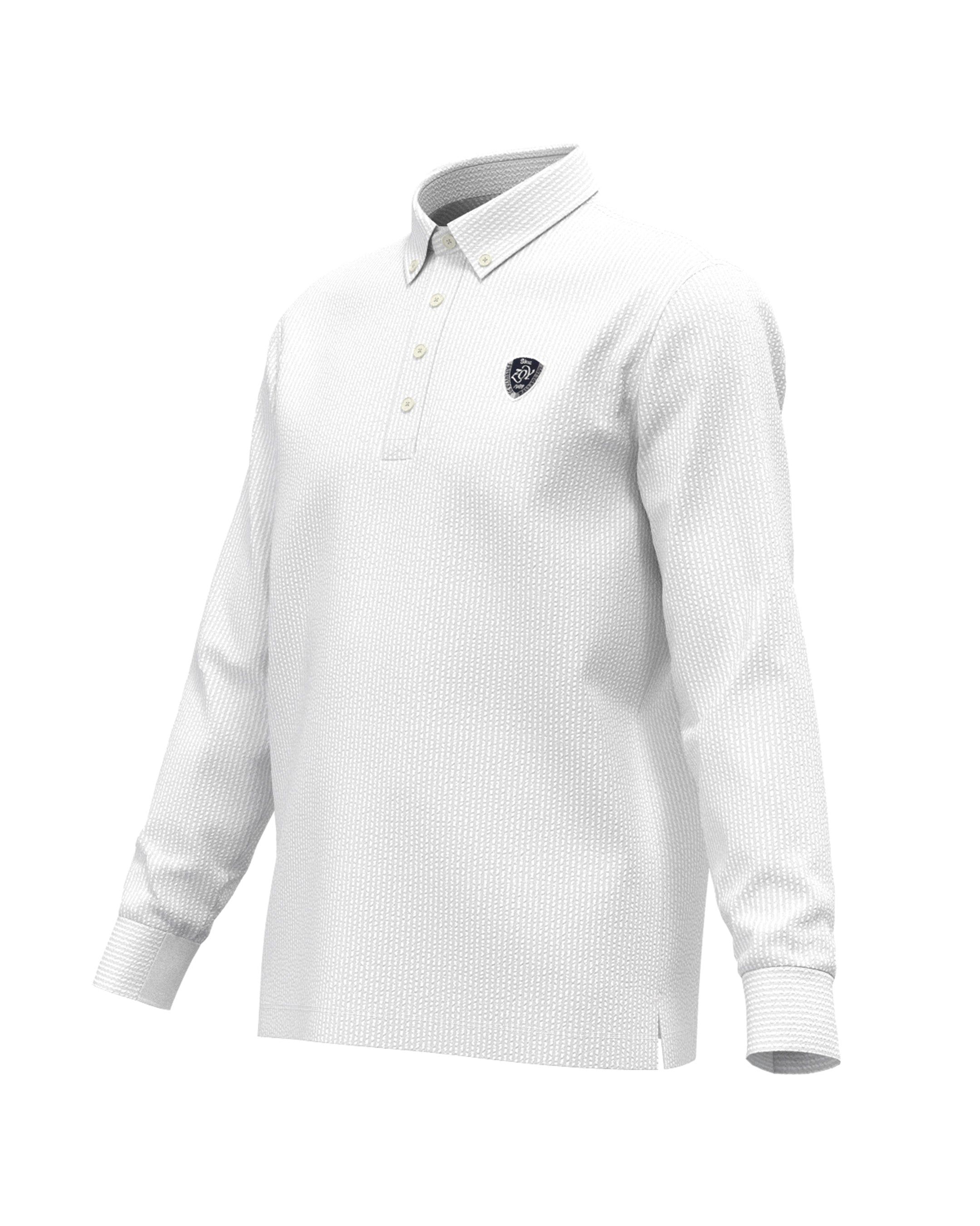 MEN プレミアムサッカージャージー 長袖シャツ ホワイト