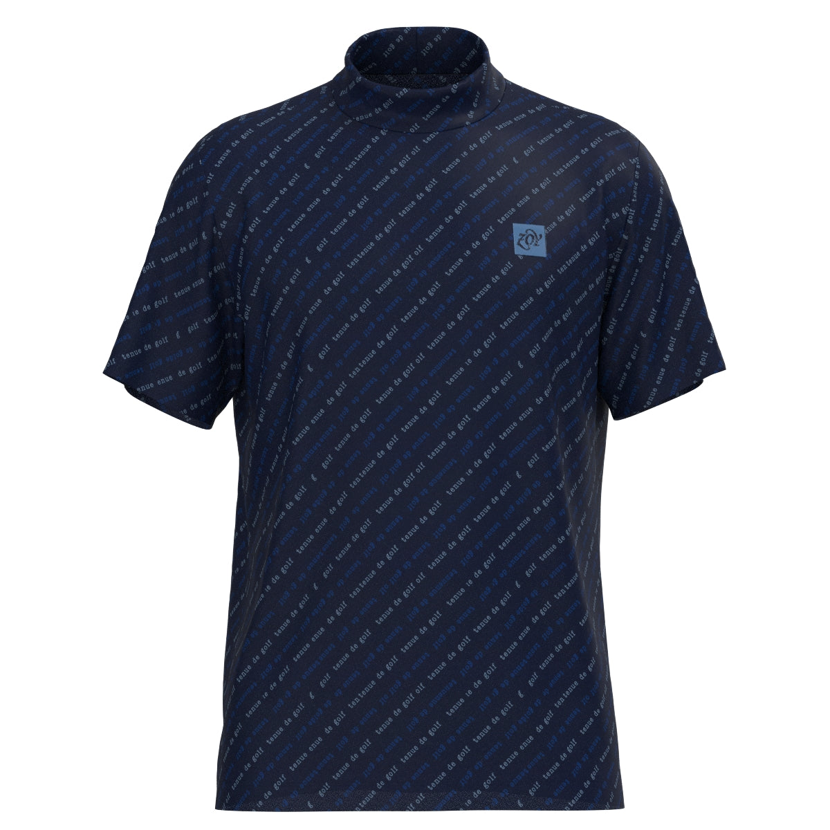 MEN バイアスロゴPT 半袖シャツ ネイビー