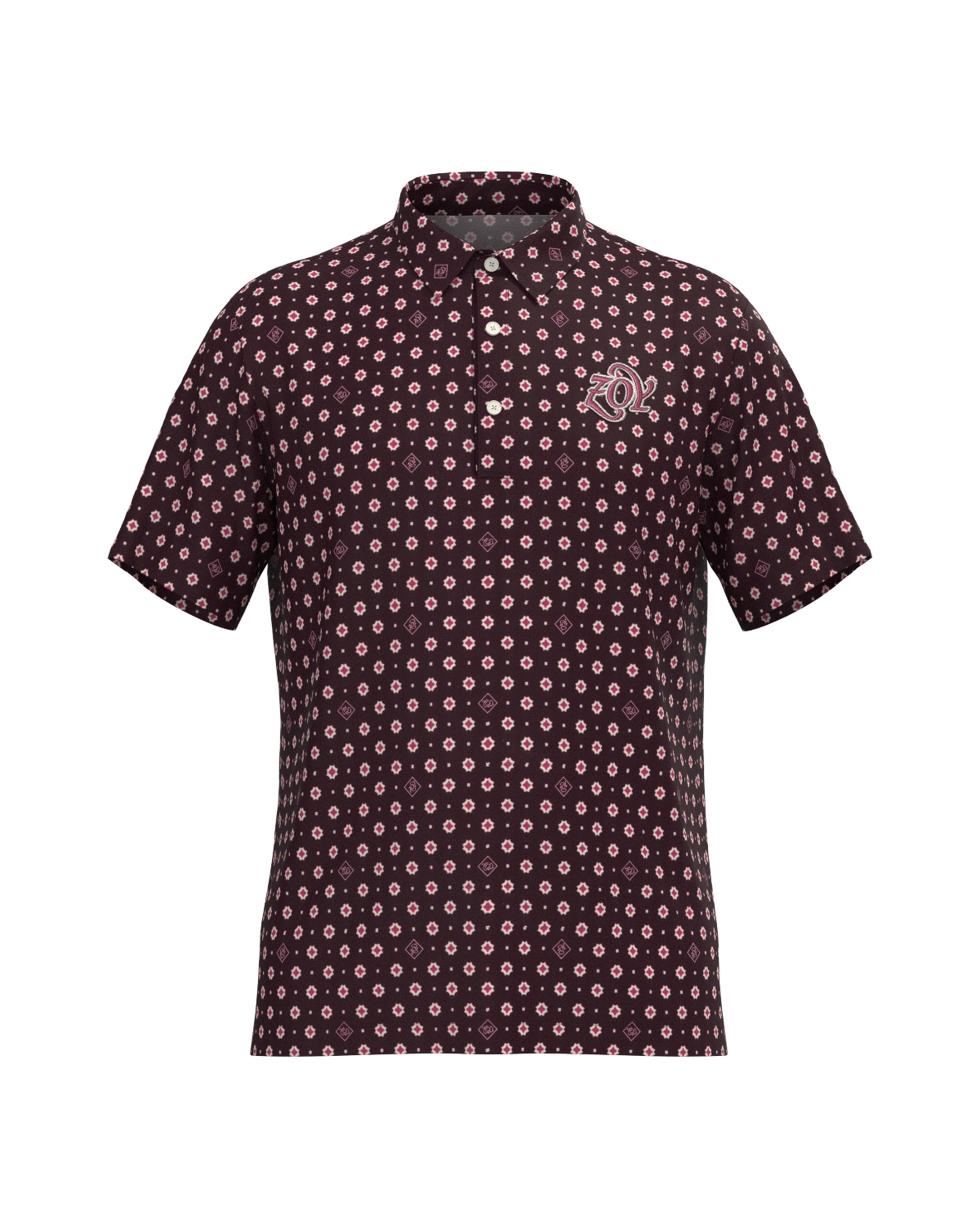 Men's Alphabet Print Short Sleeve Shirt White