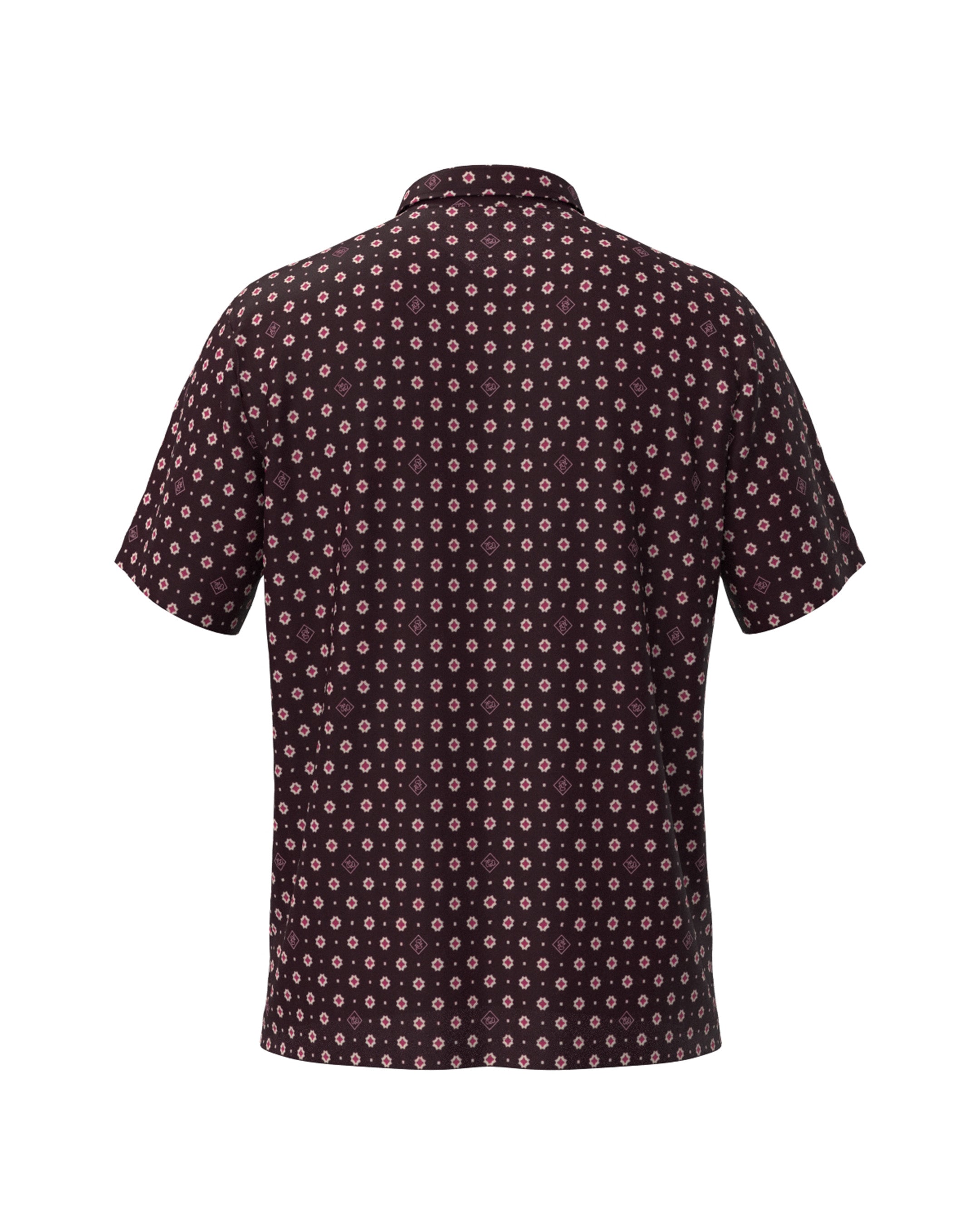 MEN シュガースターPT 半袖シャツ ワイン