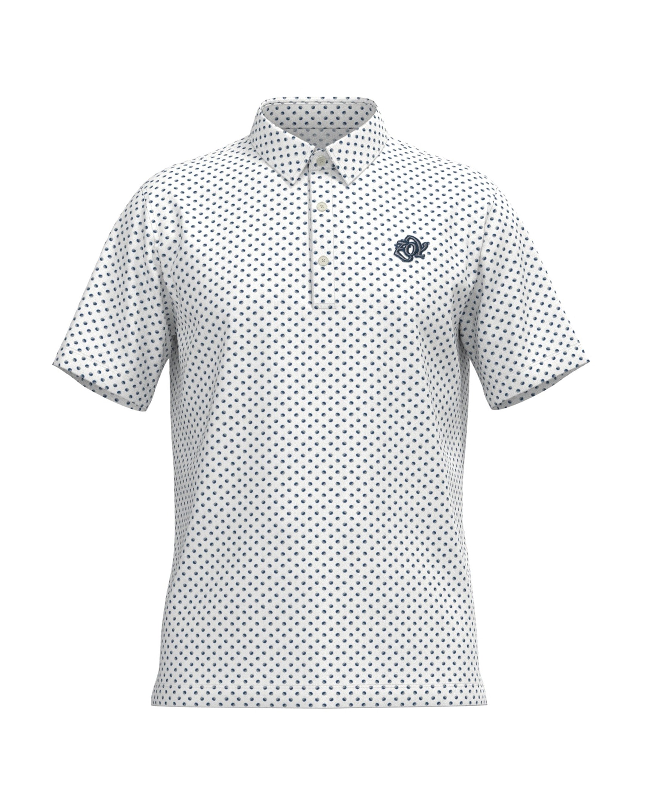 MEN カラードッツPT 半袖シャツ ホワイト