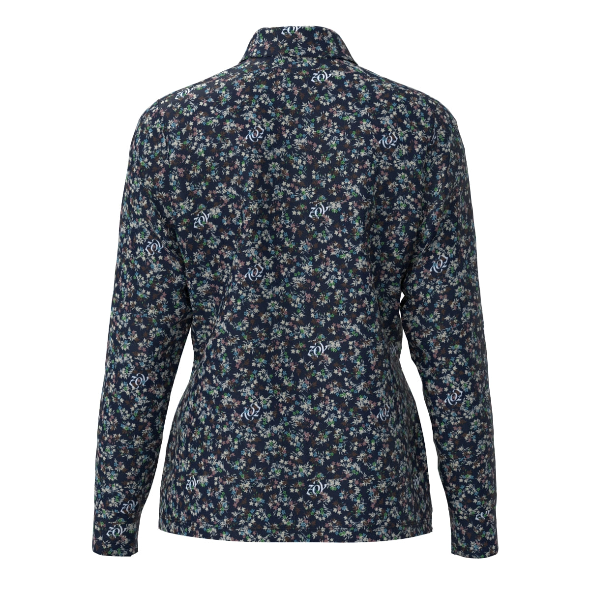 MEN フラワープリント 長袖シャツ チョーク