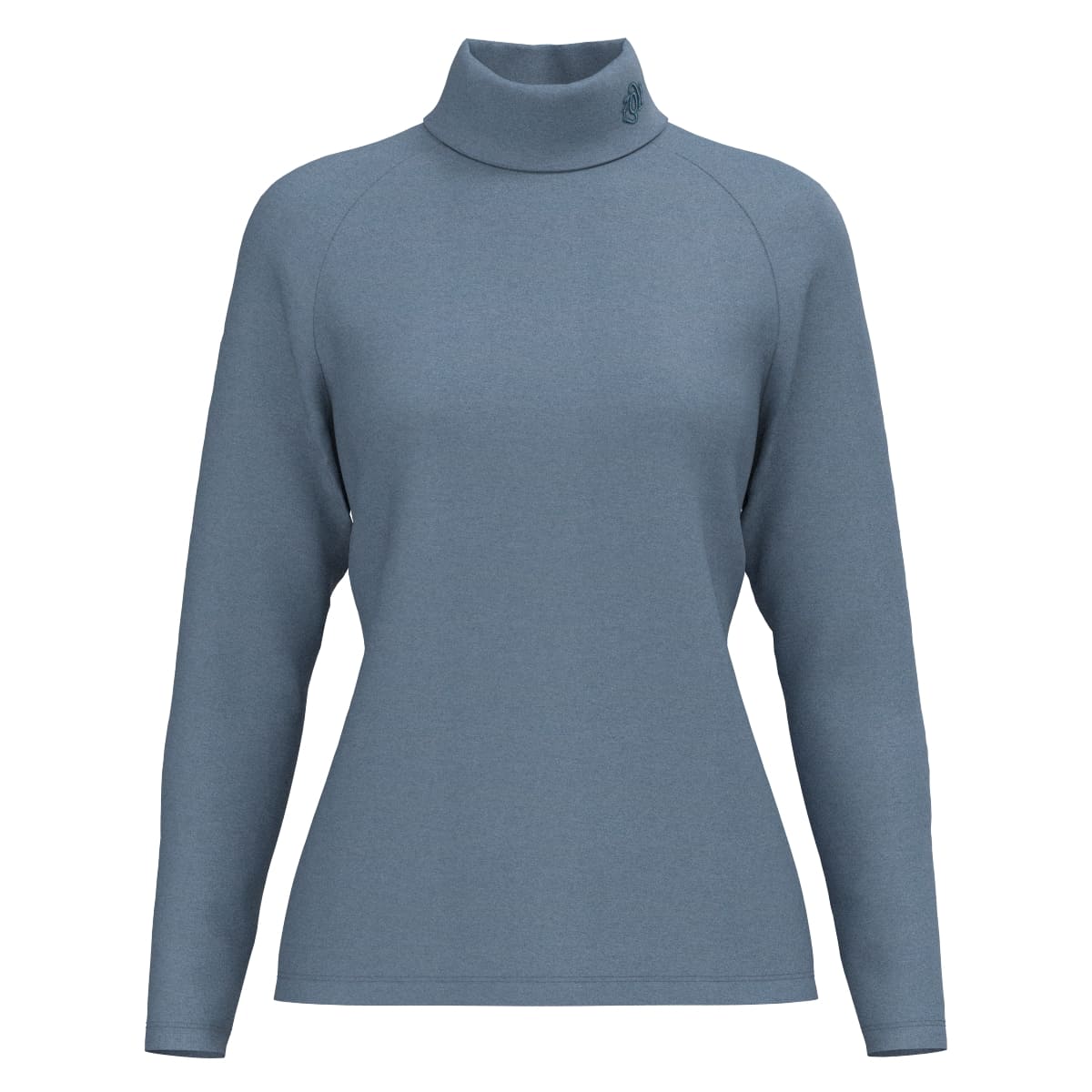 WOMEN IRM天竺×裏メッシュ 長袖シャツ グレースカイ