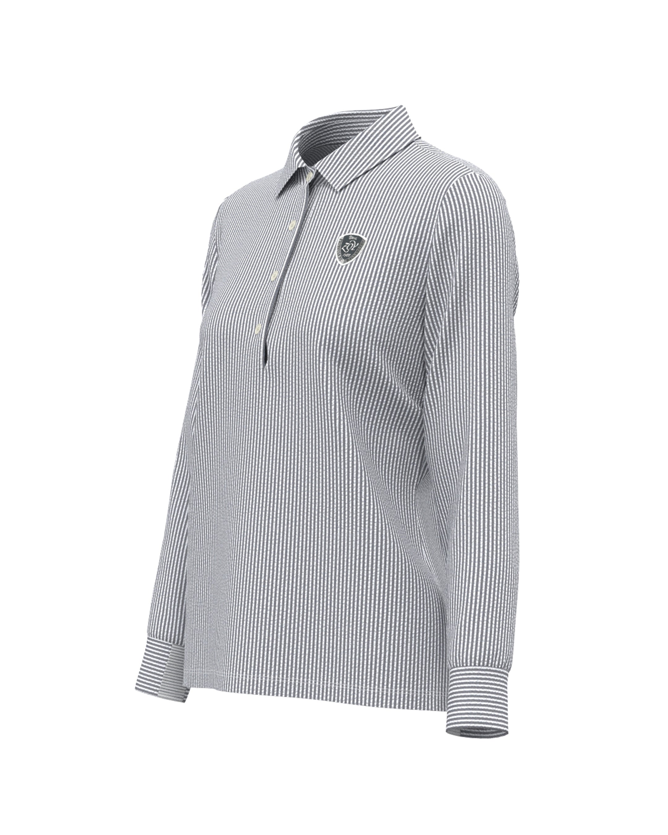 WOMEN プレミアムサッカージャージー 長袖シャツ グレー