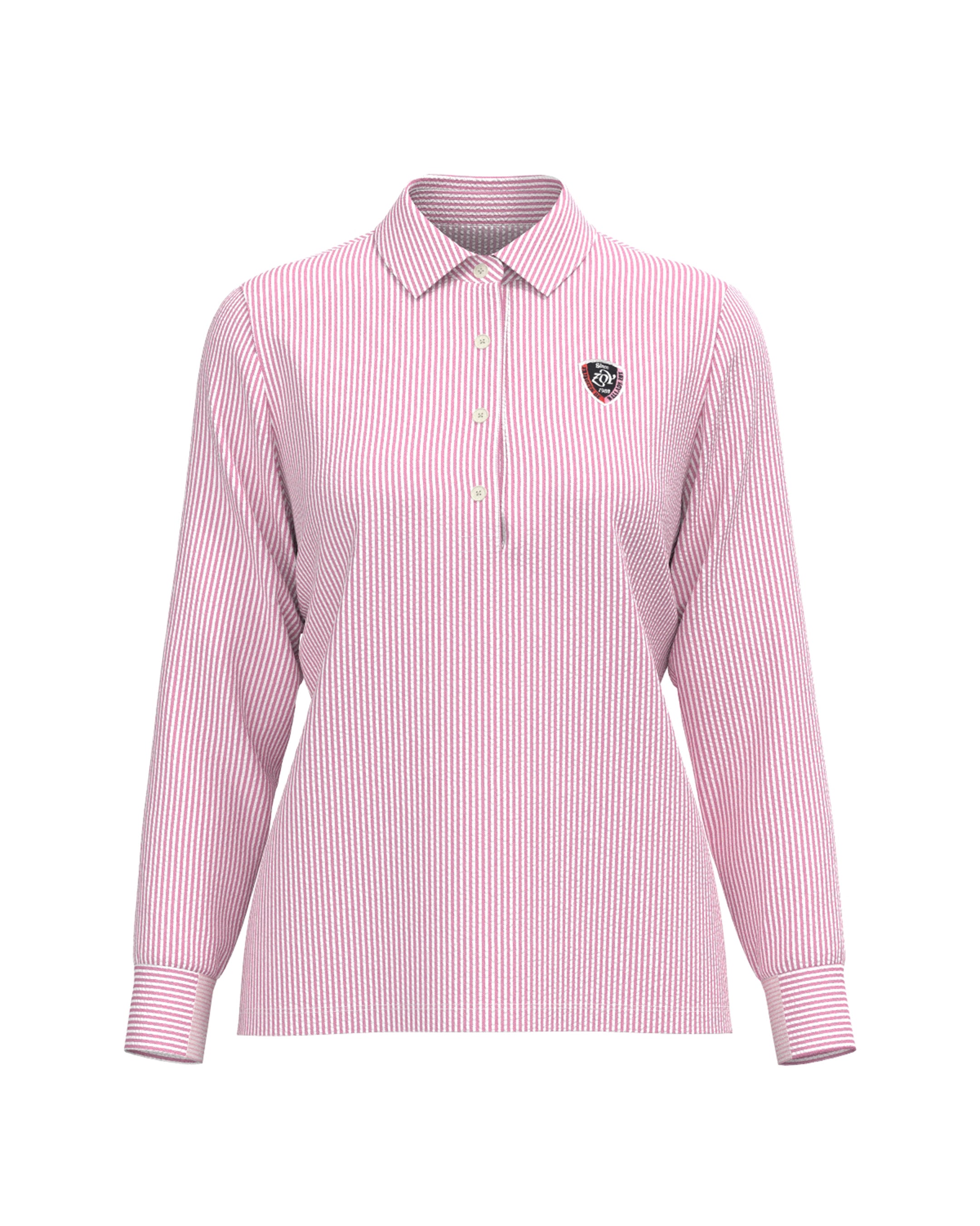 WOMEN プレミアムサッカージャージー 長袖シャツ ピンク