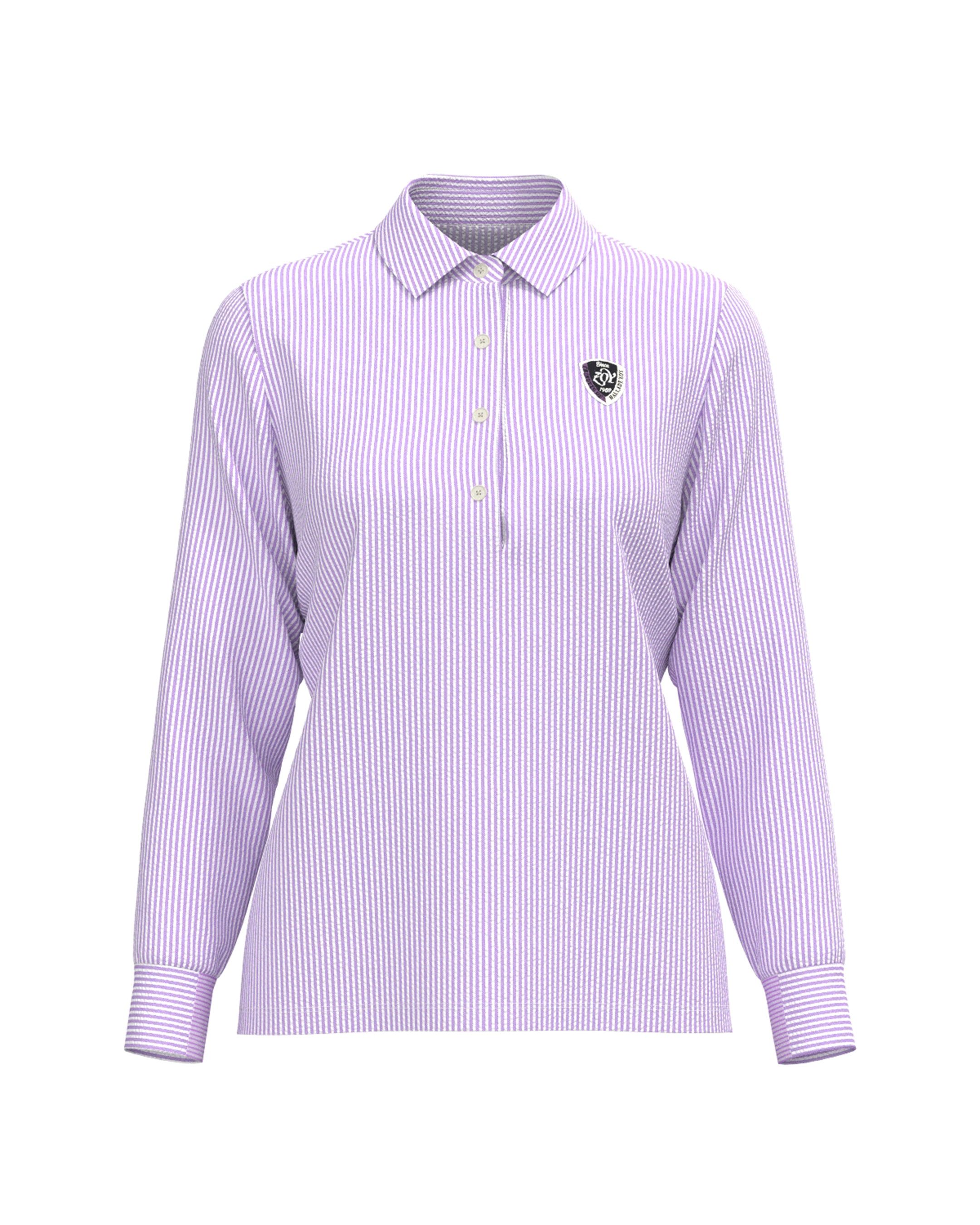 WOMEN プレミアムサッカージャージー 長袖シャツ ラベンダー