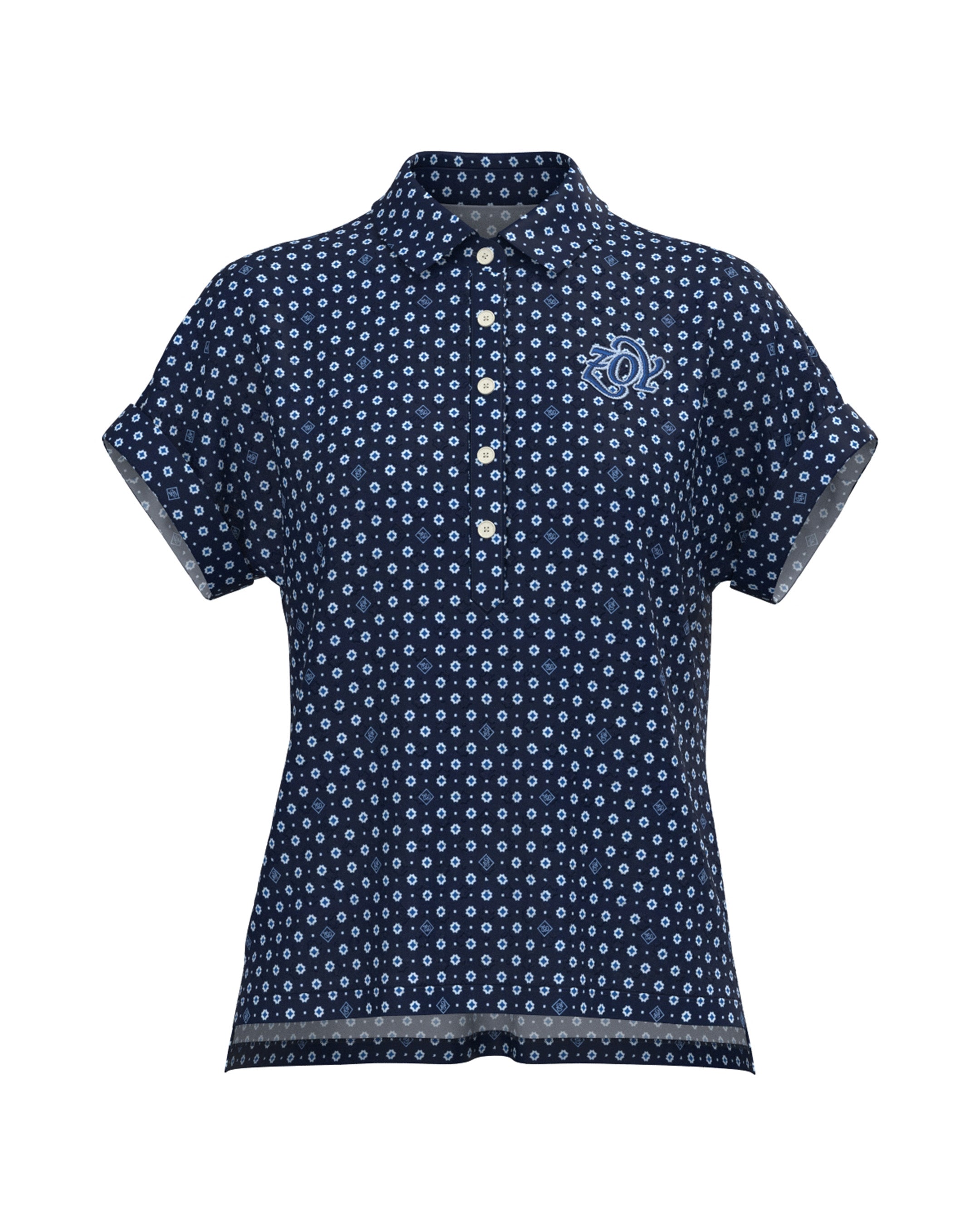 WOMEN シュガースターPT 半袖シャツ ネイビー