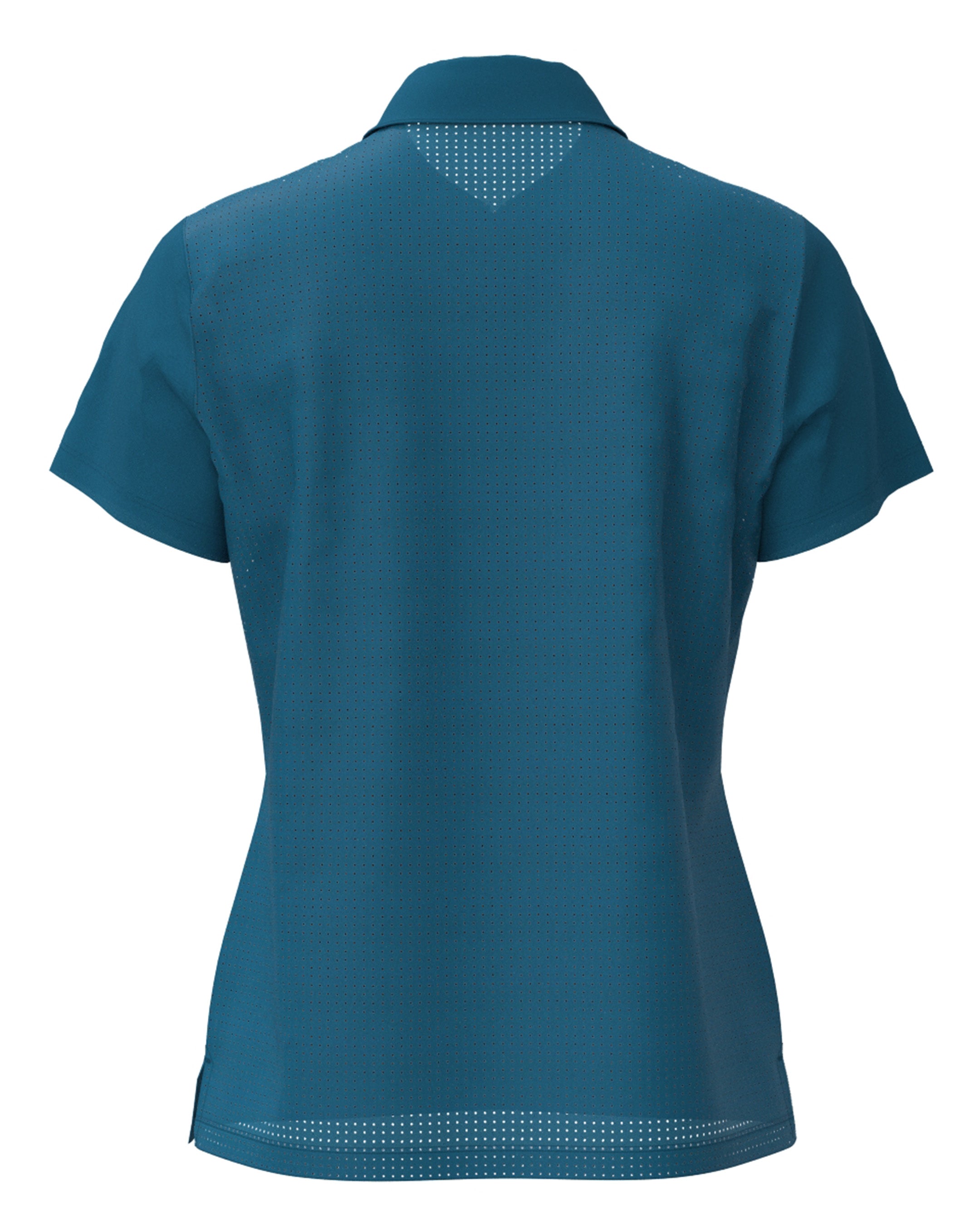 WOMEN SENSITIVE TINTO/UNITO Short-Sleeve Polo Shirt Marine Blue