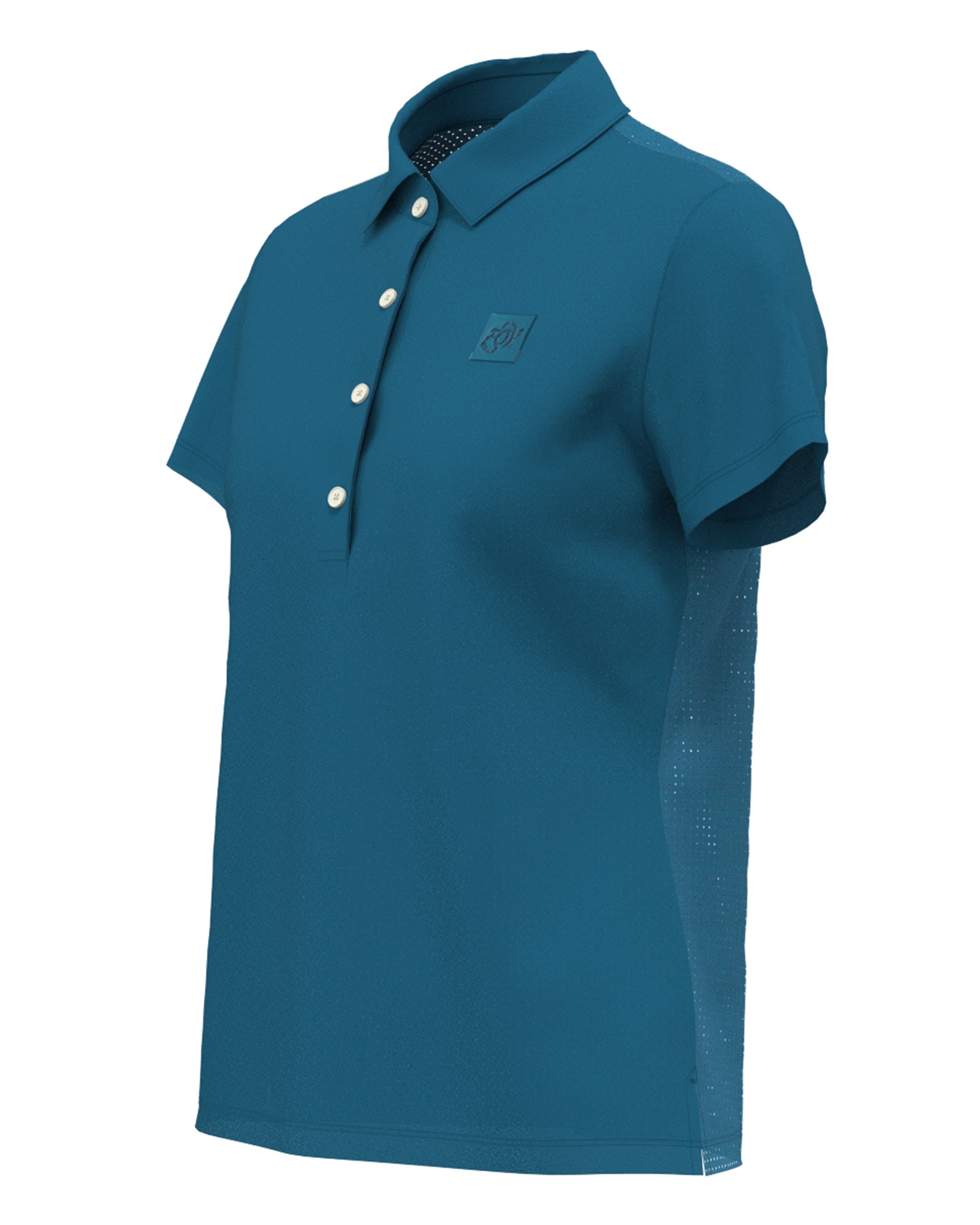 WOMEN SENSITIVE TINTO/UNITO Short-Sleeve Polo Shirt Marine Blue