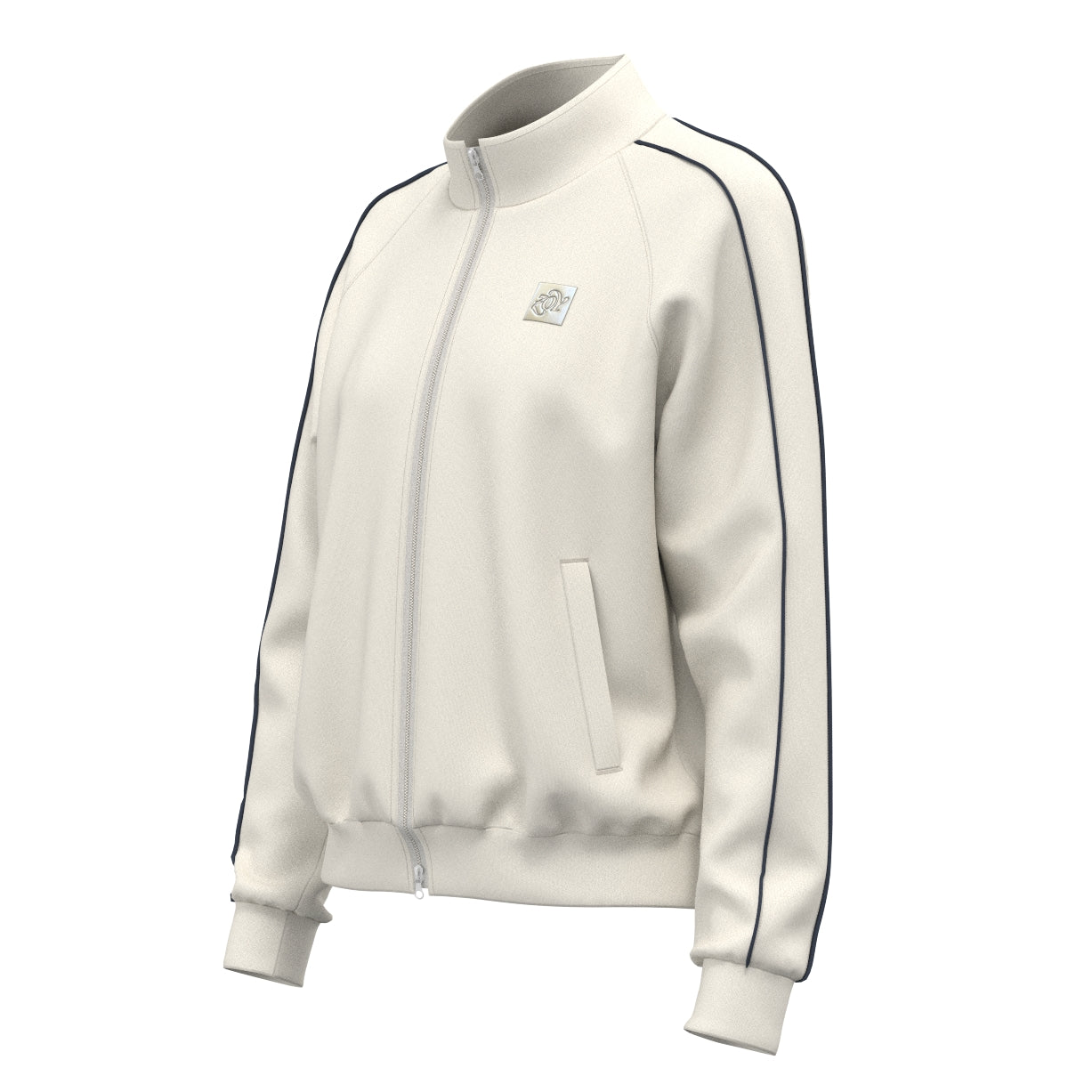 WOMEN センシティブパワーストレッチジャージー ブルゾン クリーム