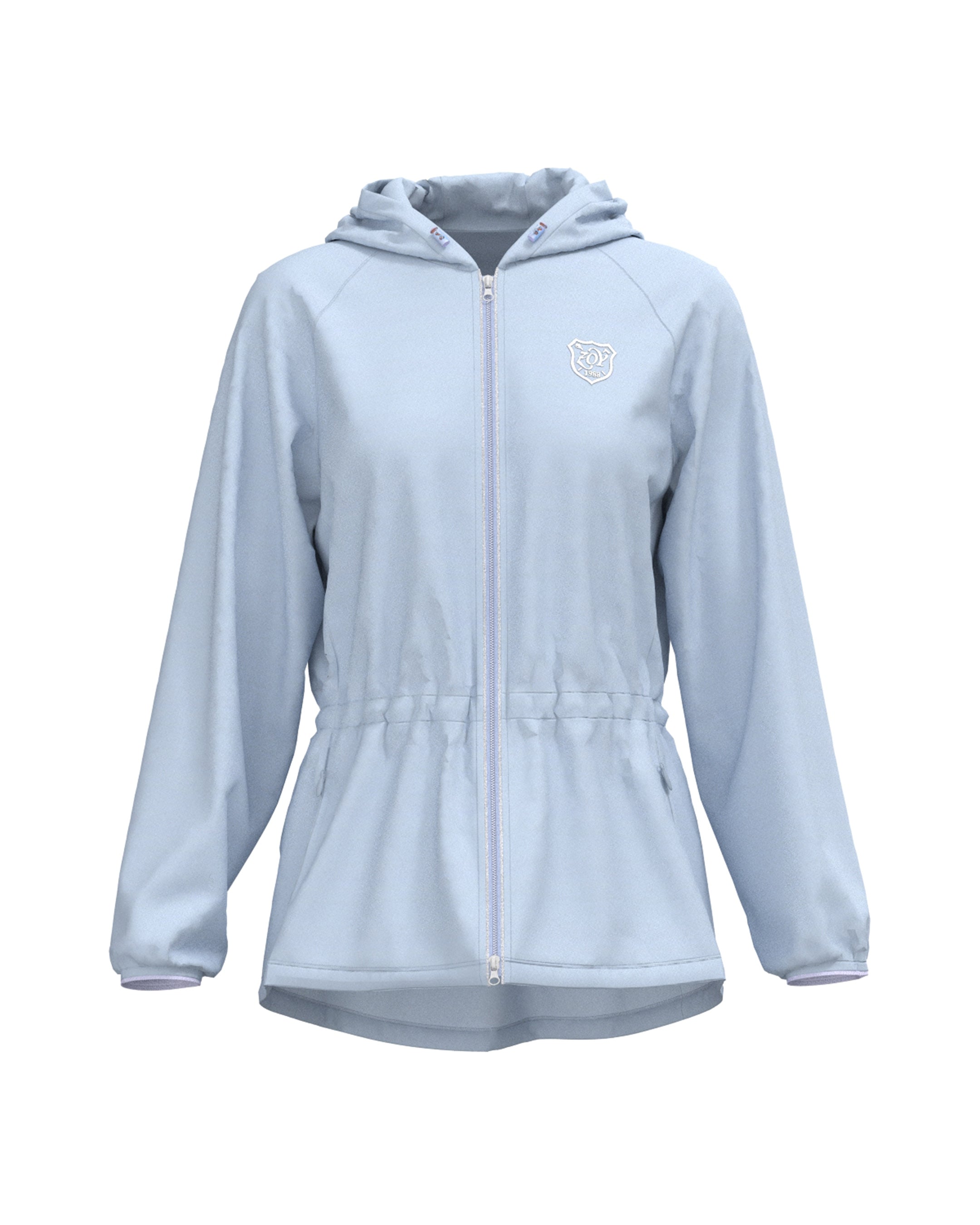 WOMEN ソフトナイロン2WAY 撥水 ブルゾン ウォーターブルー