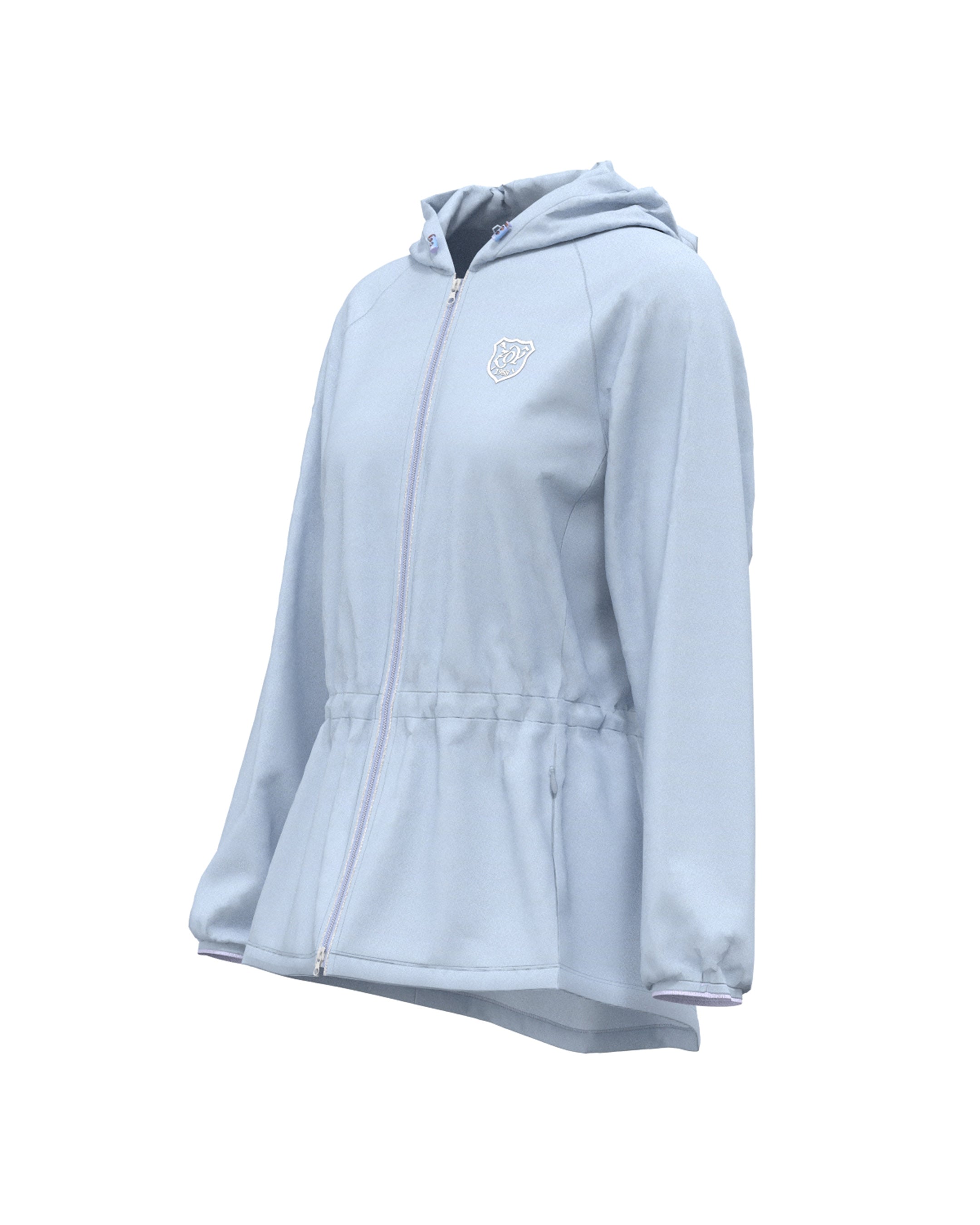 WOMEN ソフトナイロン2WAY 撥水 ブルゾン ウォーターブルー