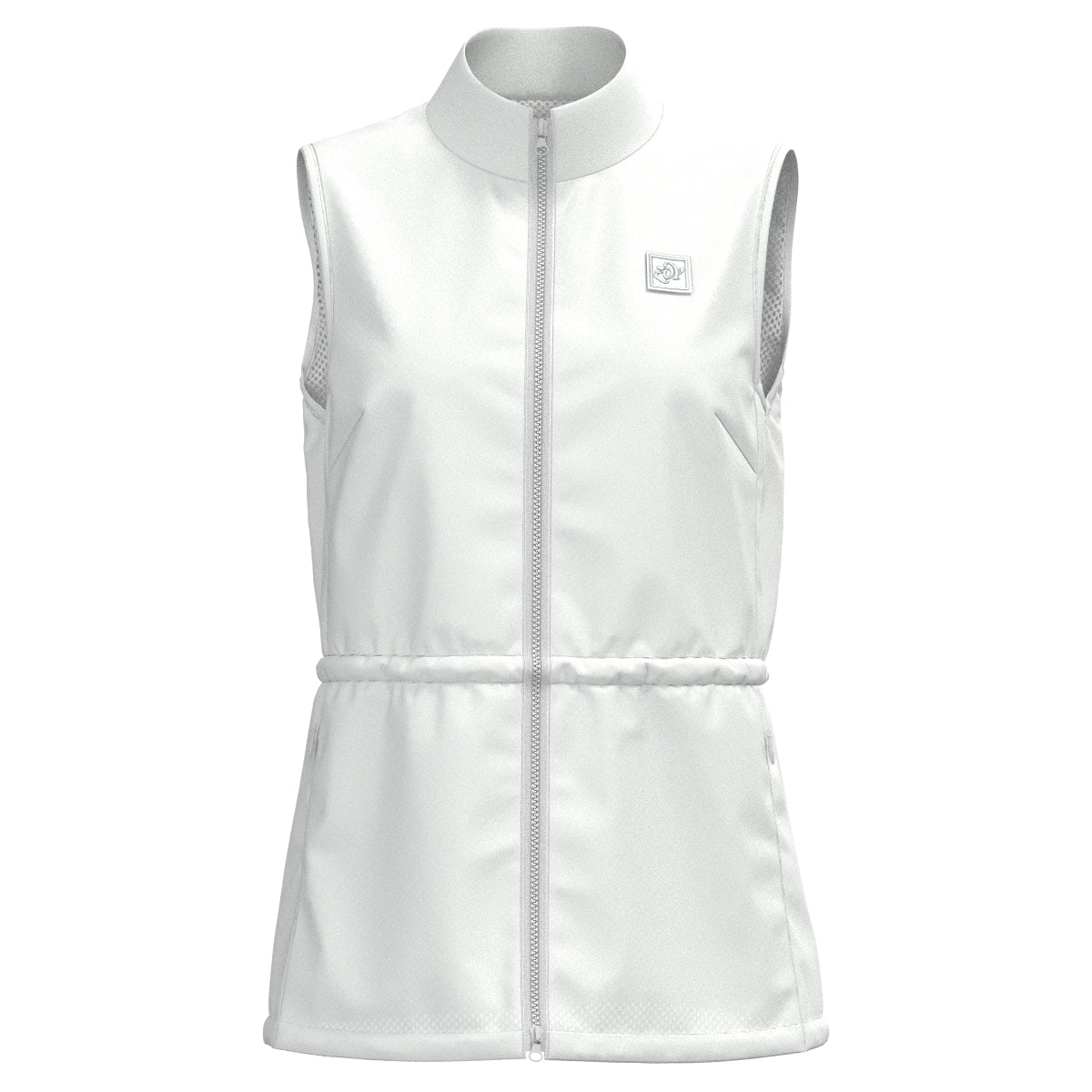 WOMEN ナイロンタフタストレッチ ベスト ホワイト
