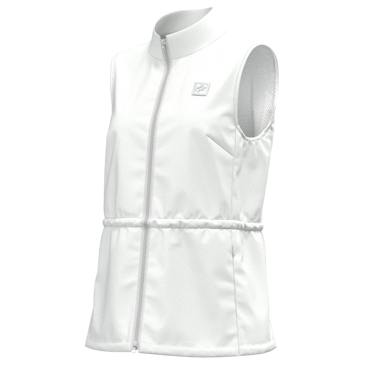 WOMEN ナイロンタフタストレッチ ベスト ホワイト