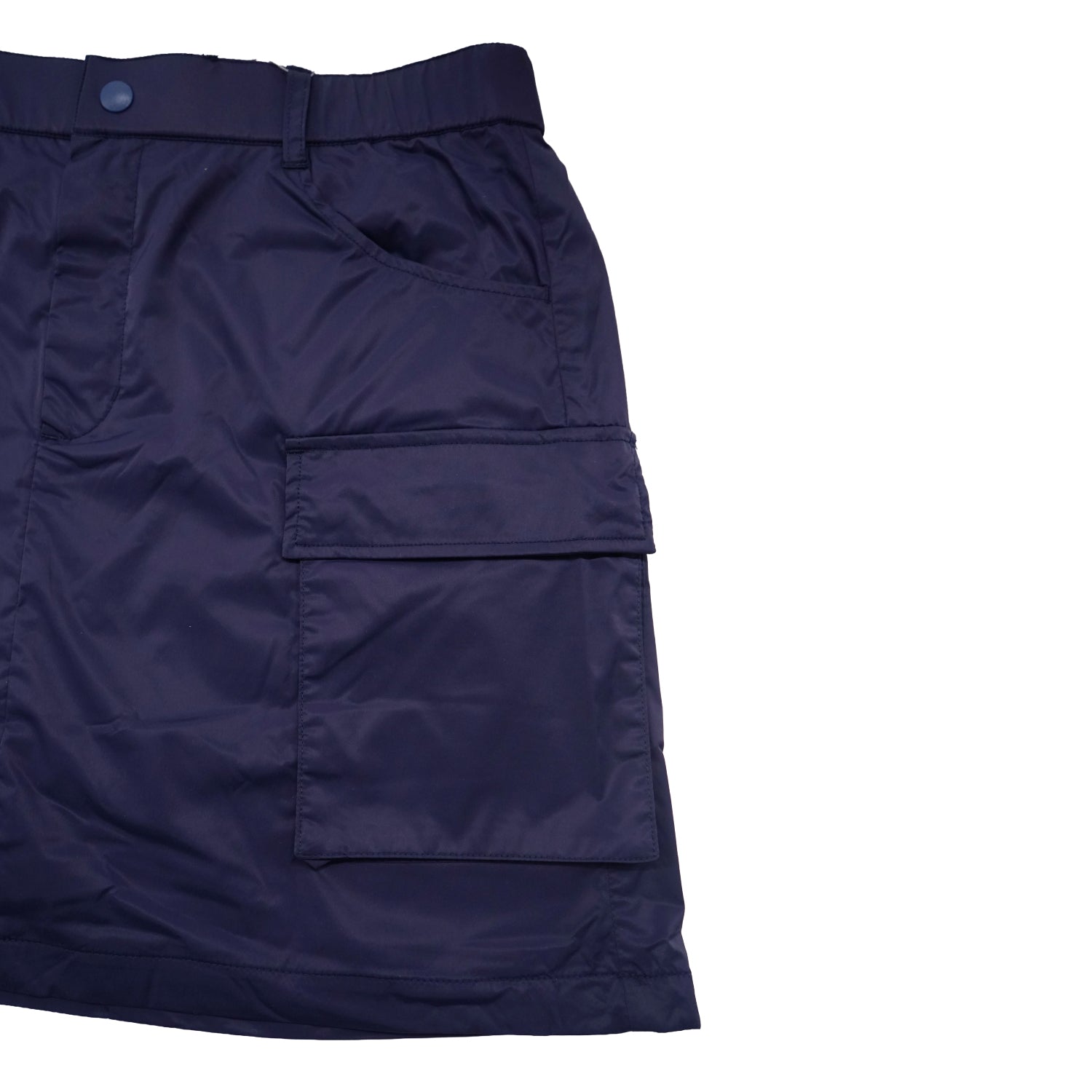 WOMEN ナイロンタフタストレッチ スカート エッグプラント