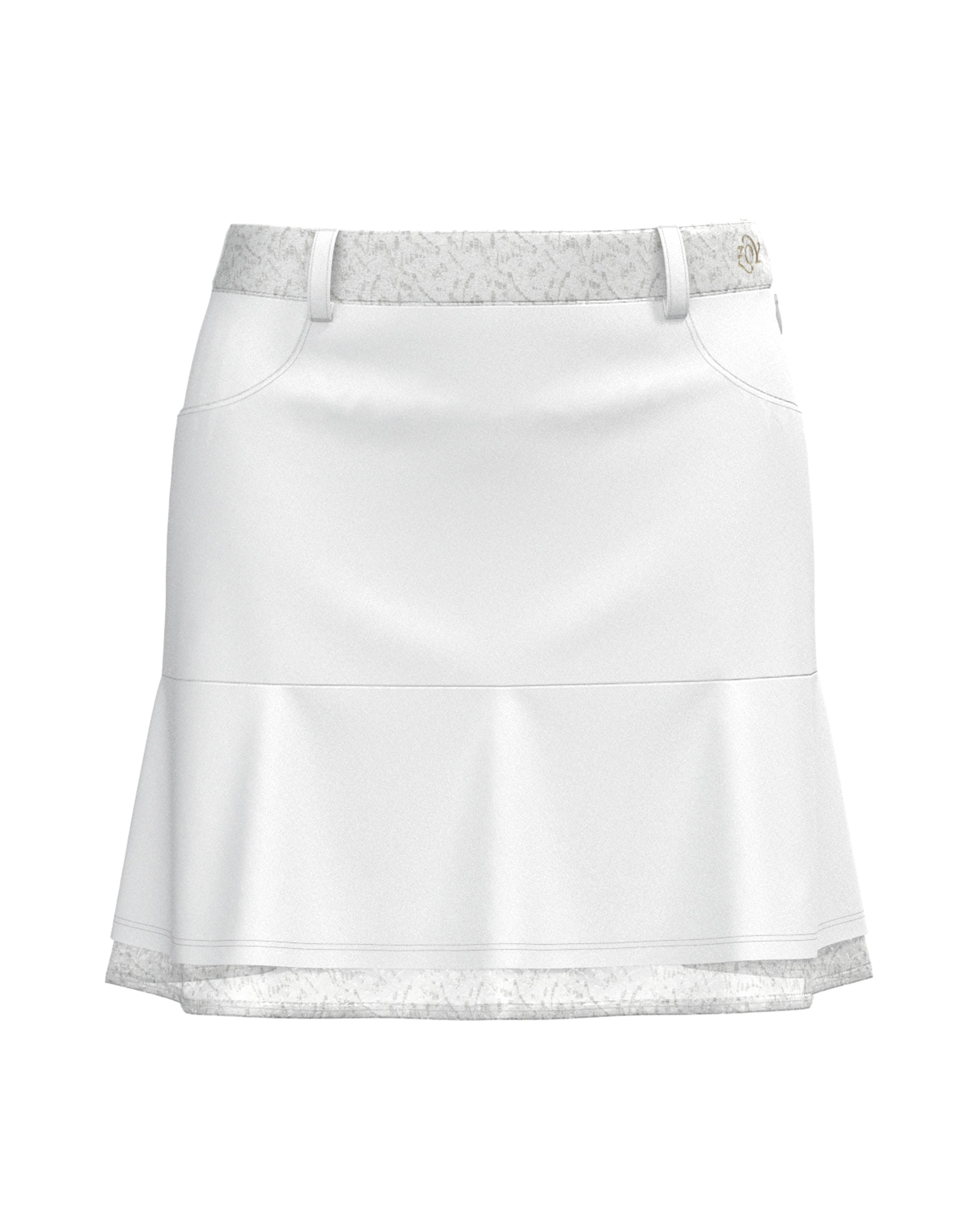 WOMEN GRACECOOL cotton tricot スカート ホワイト