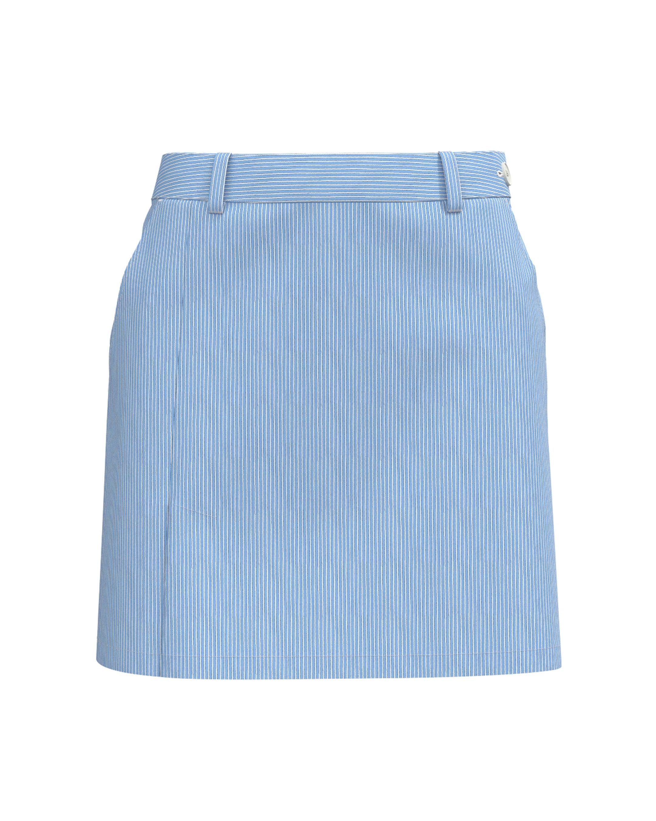 WOMEN FUNCTIONAL TYPEWRITER スカート サックス