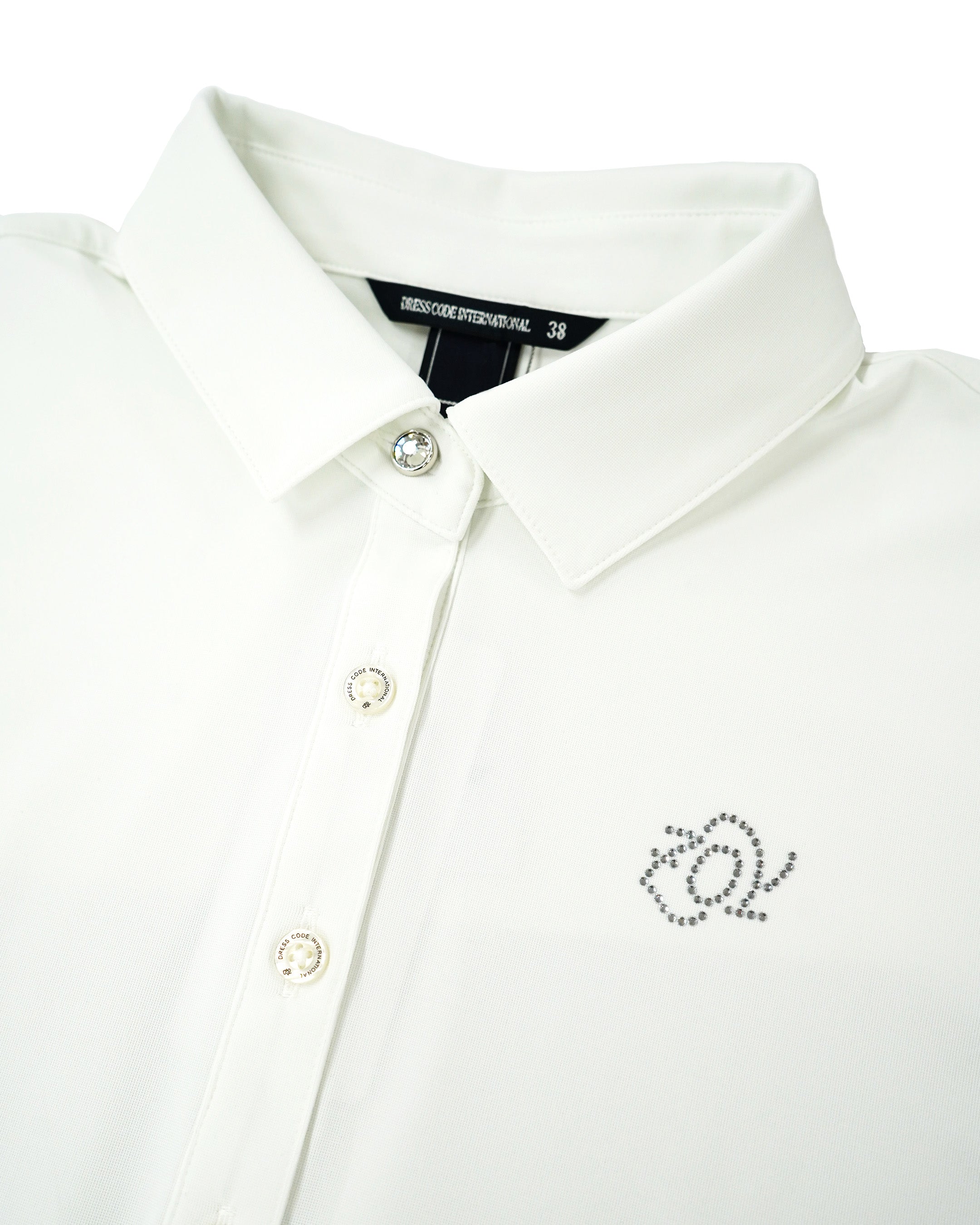 Men's Alphabet Print Short Sleeve Shirt White